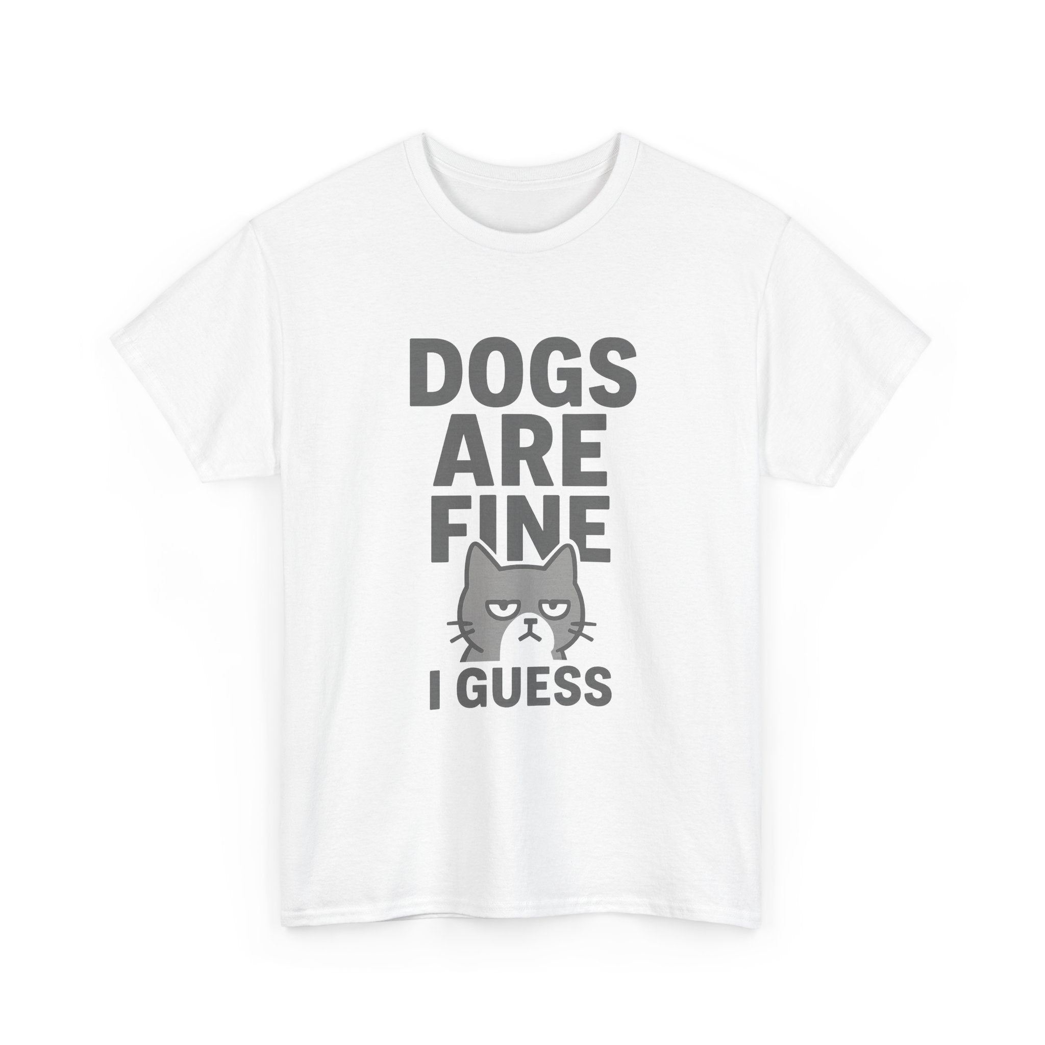Cat Person Dogs Are Fine I Guess T-Shirt | Cat Lover Gift | Graphic Tee