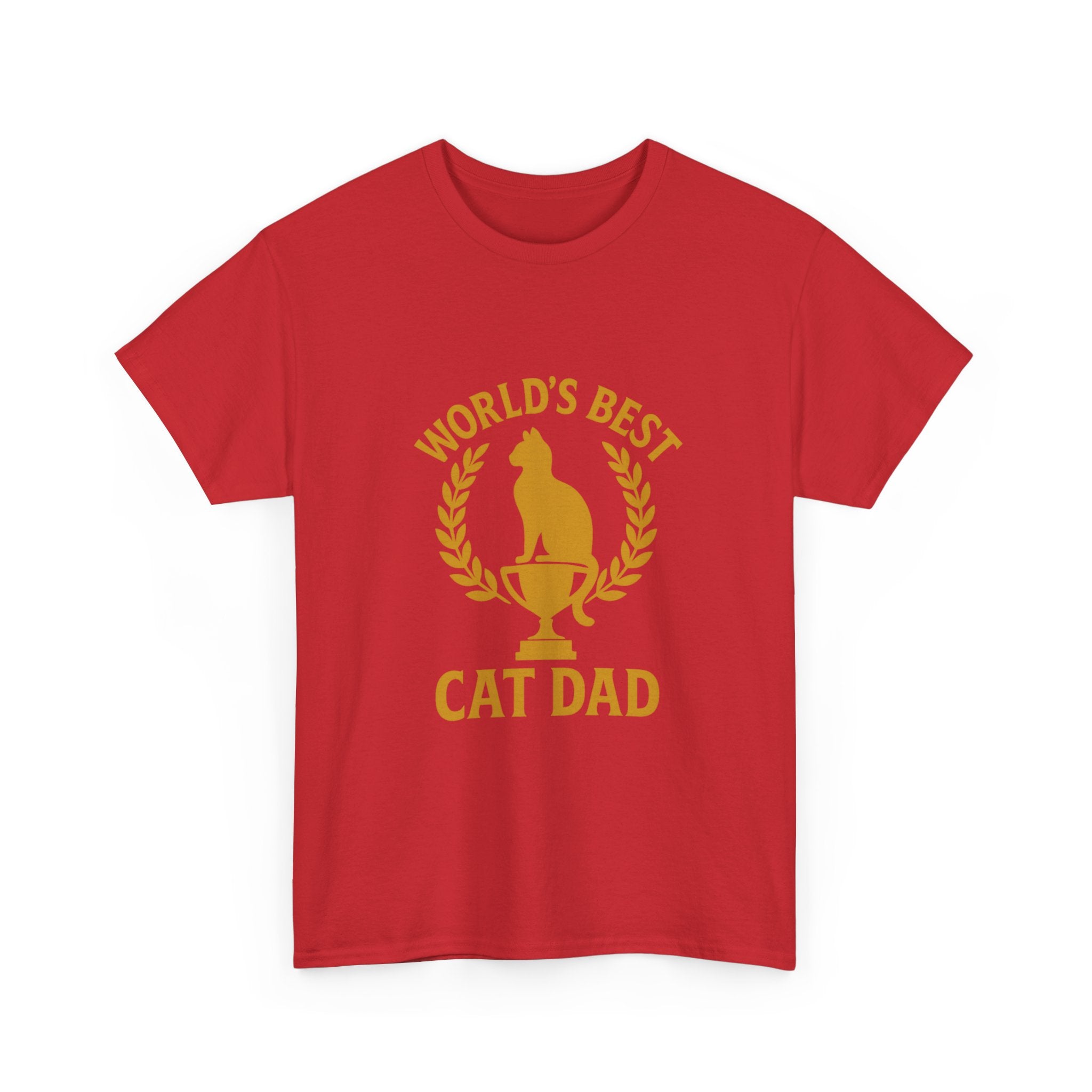 Worlds Best Cat Dad Feline T-Shirt | Cat Lover Gift | Graphic Tee