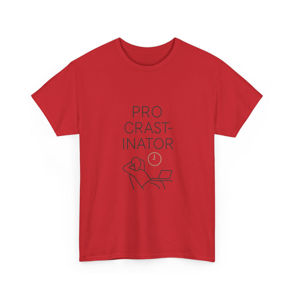 Powered By Procrastination T-Shirt | Funny Procrastinator Gift | Graphic Tee