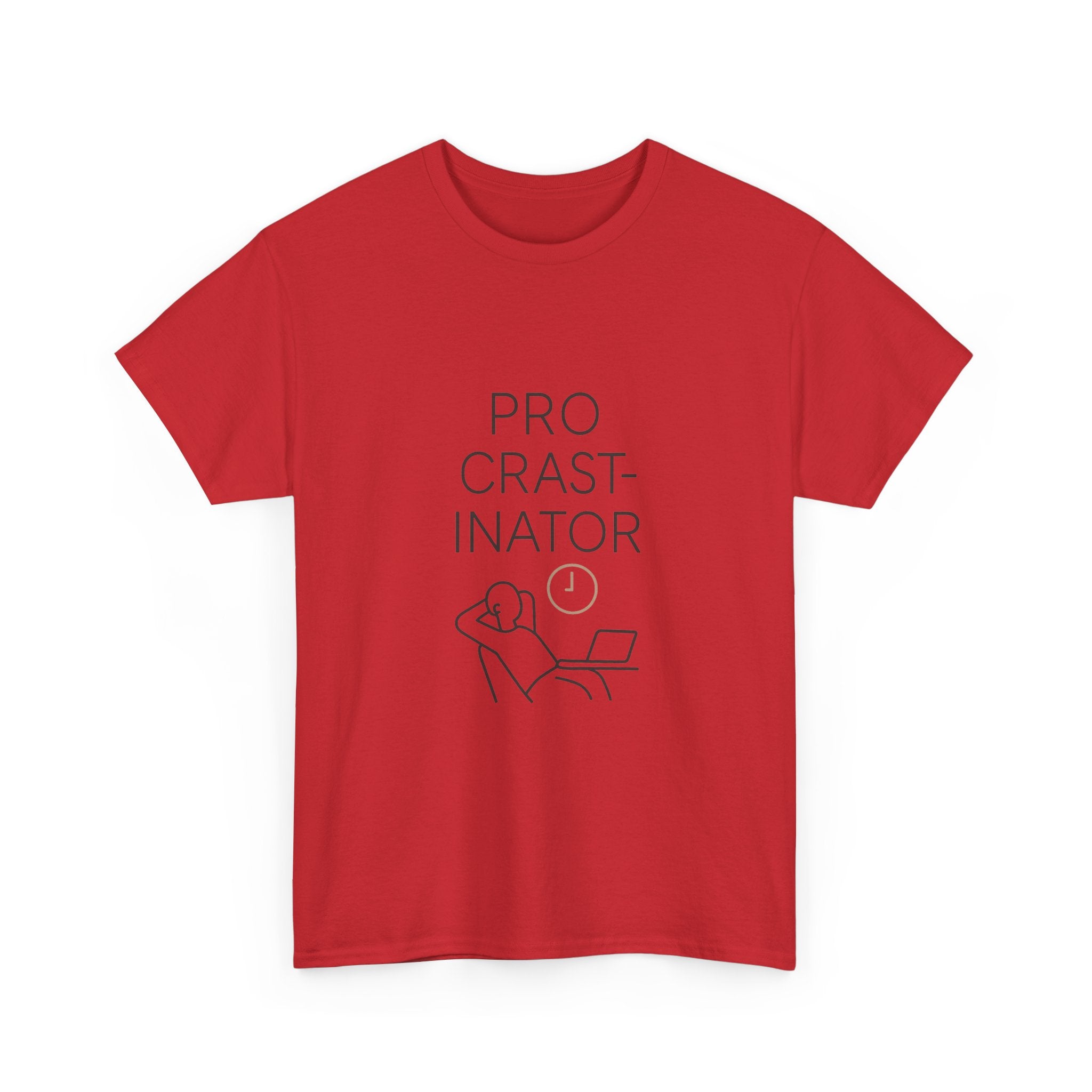 Powered By Procrastination T-Shirt | Funny Procrastinator Gift | Graphic Tee