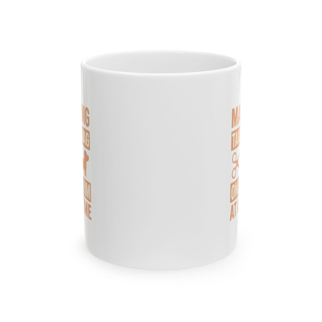 Groomer Making Tails Wag One Trim At A Time Coffee Mug | Unique Gift | Ceramic Mug