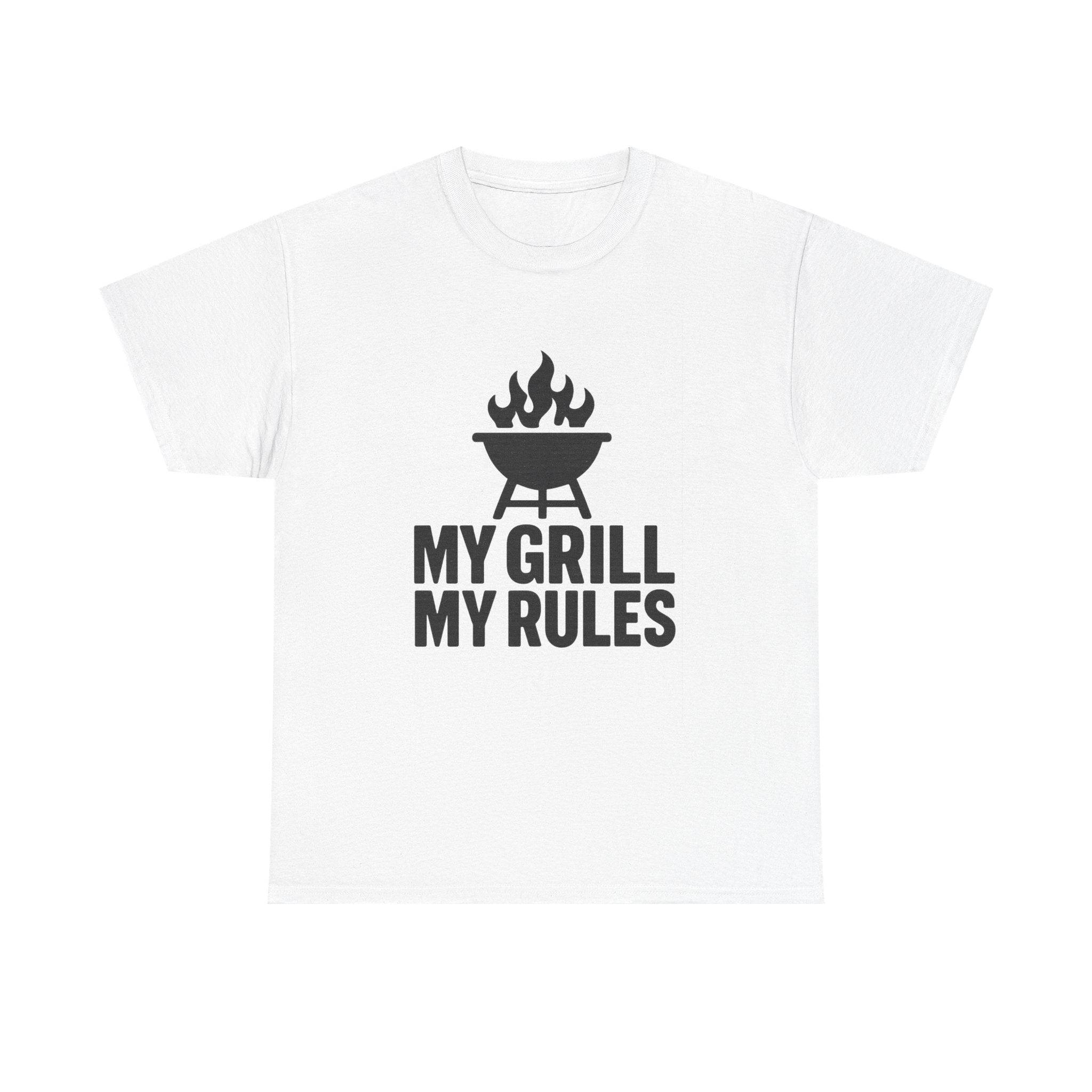 BBQ Rules My Grill My Rules Dad T-Shirt | Gift for Dad | Graphic Tee