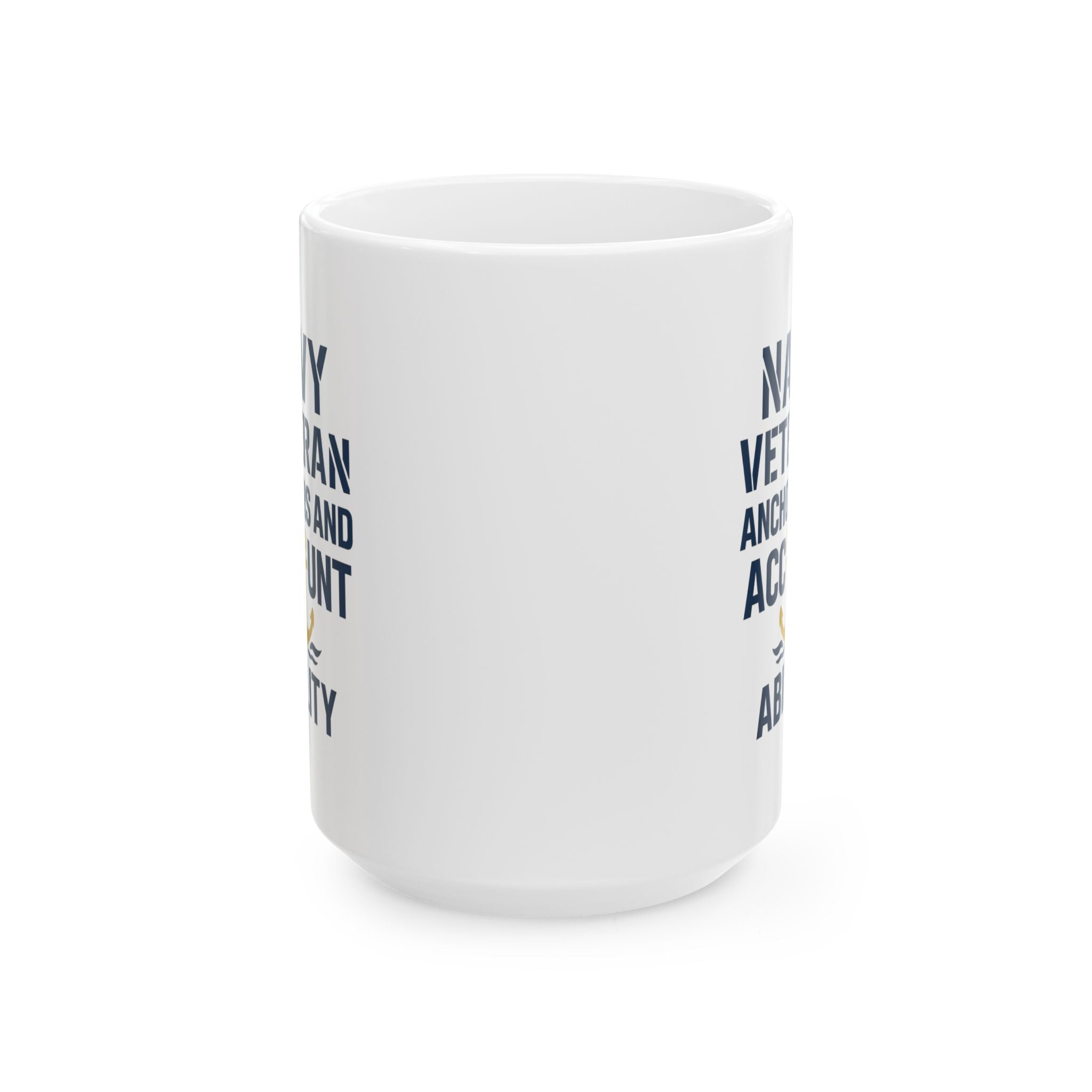 Proud Navy Veteran Anchors And Accountability Coffee Mug | Veteran Gift | Ceramic Mug