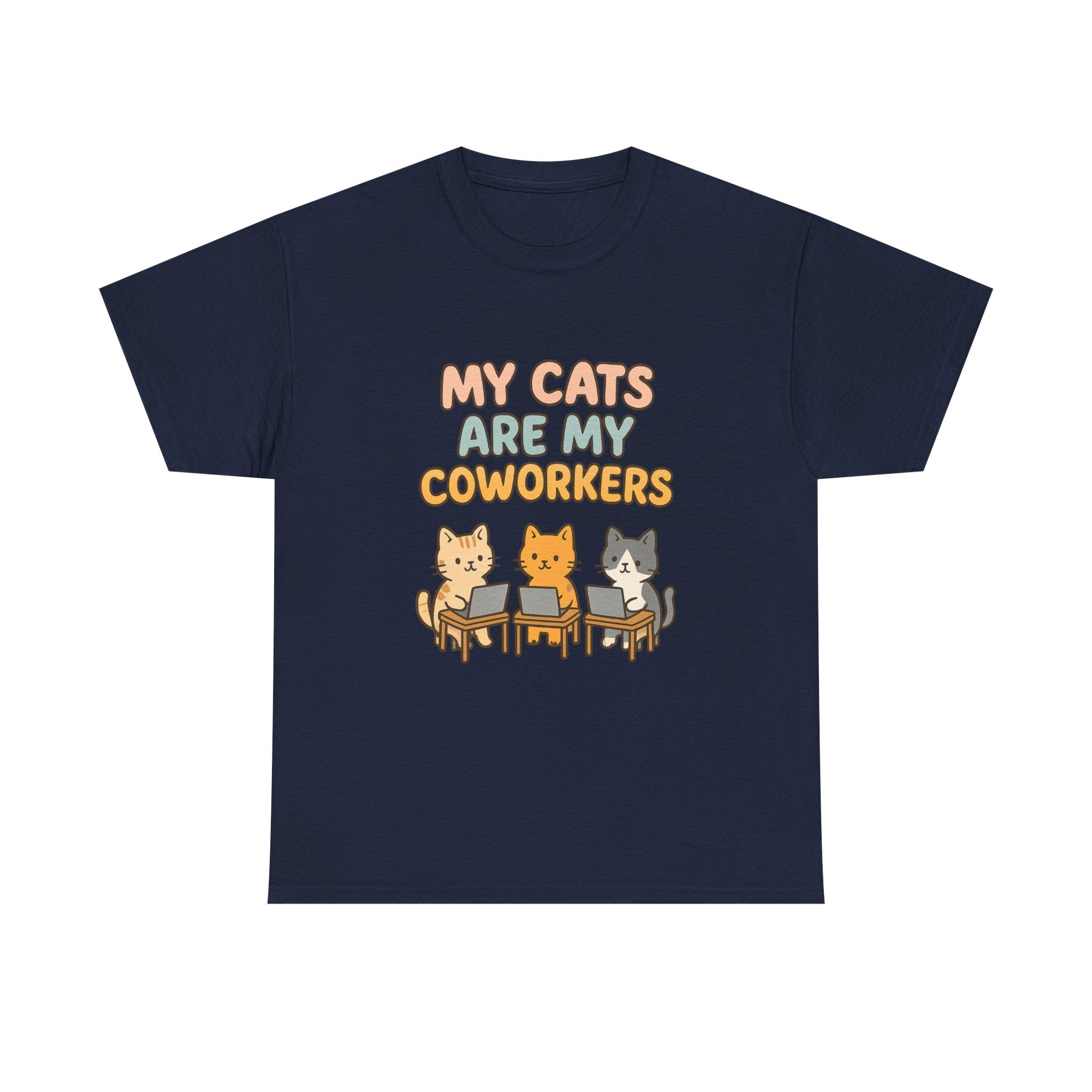 My Cats Are My Coworkers T-Shirt | Cat Lover Gift | Graphic Tee
