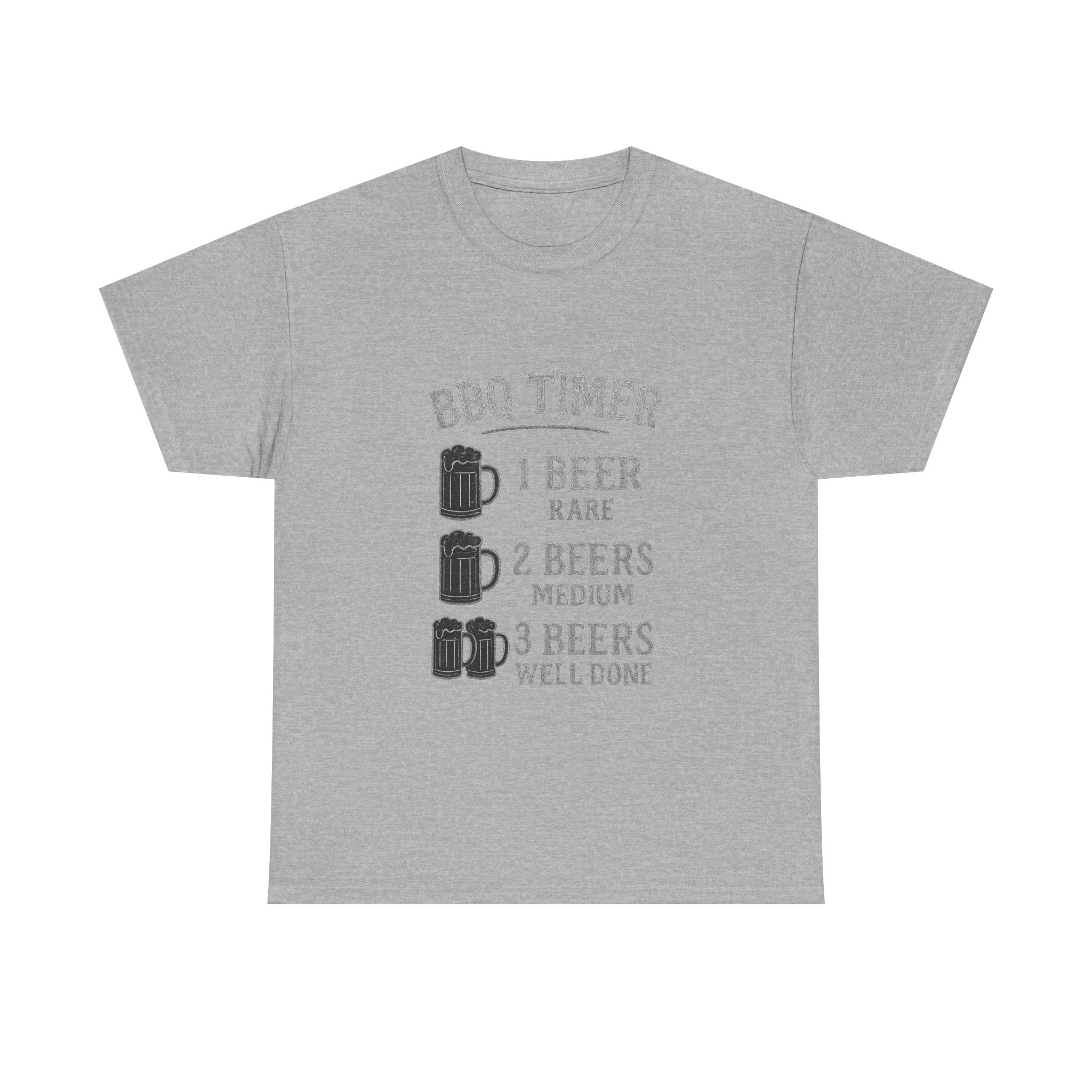 BBQ Timer Beer Drinking Grilling T-Shirt | Unique Gift | Graphic Tee