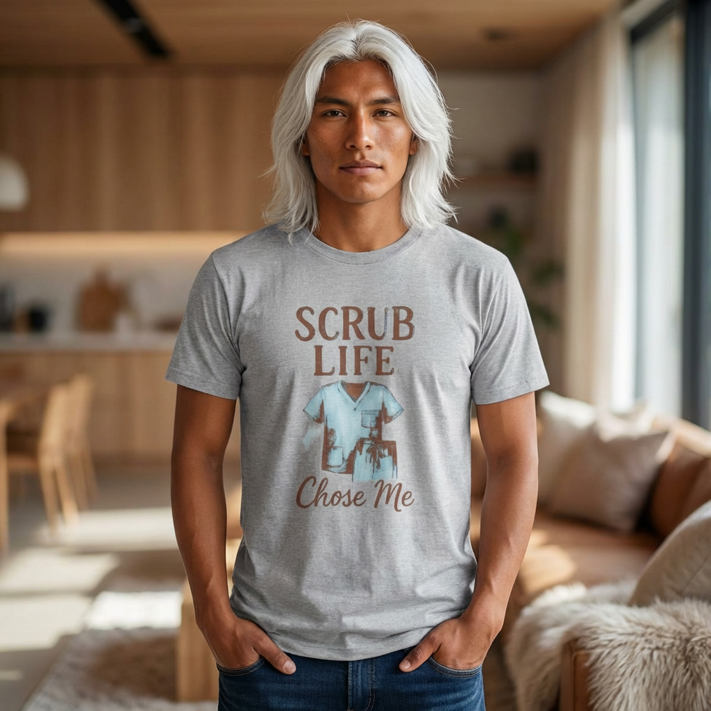 Scrubs On Coffee In Nurse Mode T-Shirt | Funny Nurse Humor | Graphic Tee
