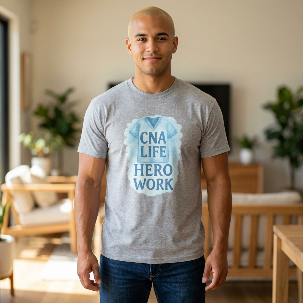 CNA Life Coffee And Compassion T-Shirt | Funny CNA Gift | Graphic Tee