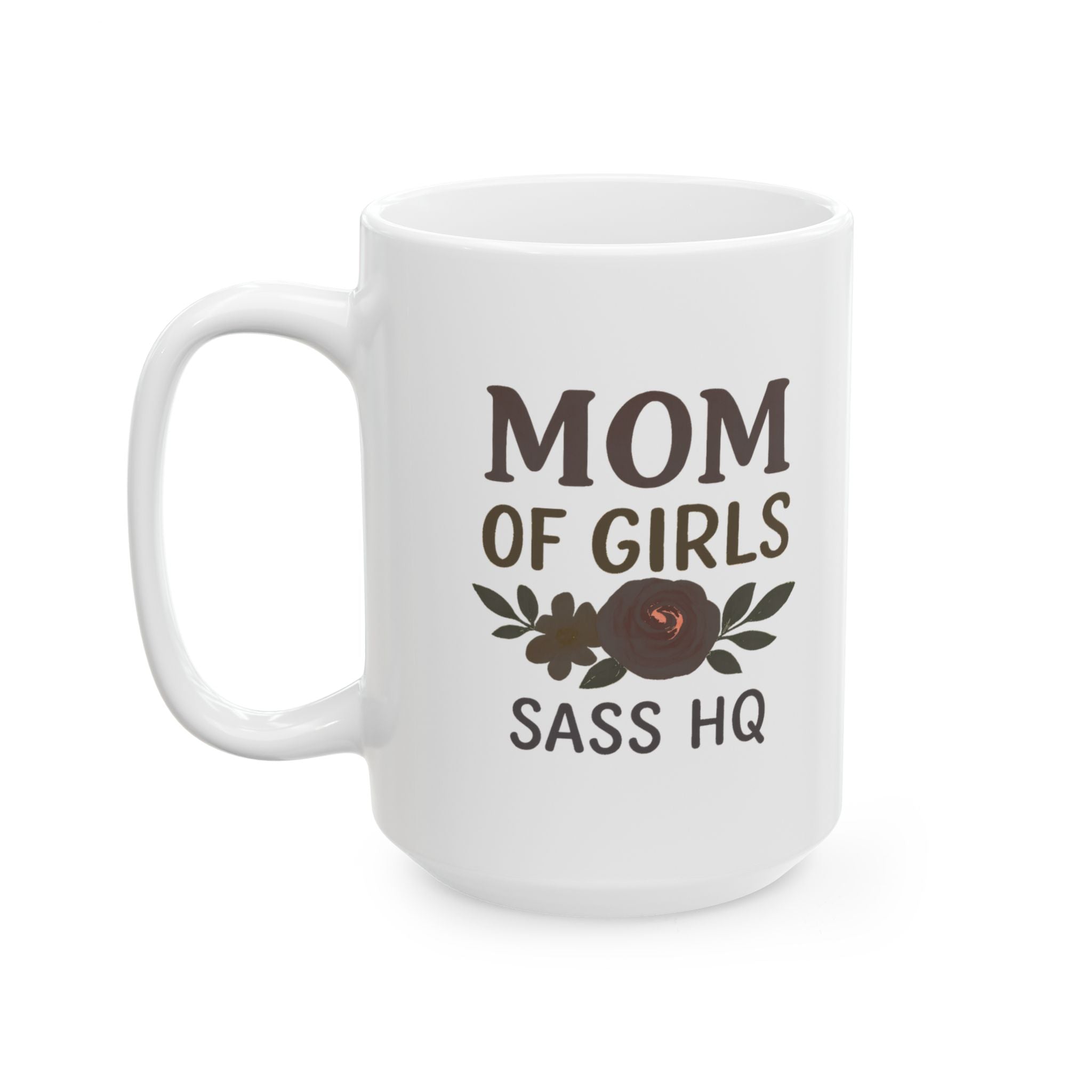 Three Girls One Mom Send Coffee Coffee Mug | Funny Girl Mom Gift | Ceramic Mug