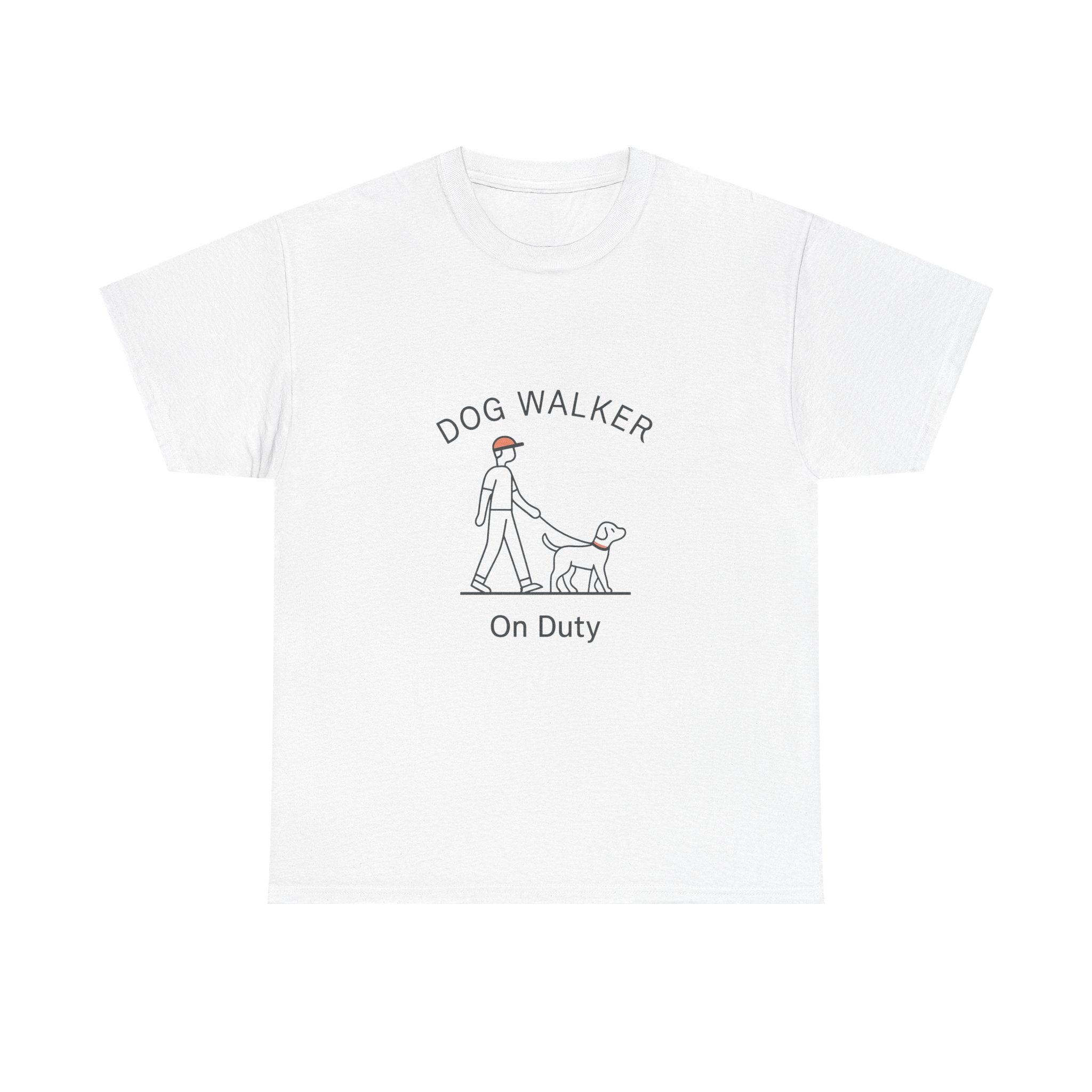 My Dog Walks Me T-Shirt | Funny Dog Owner Humor | Graphic Tee