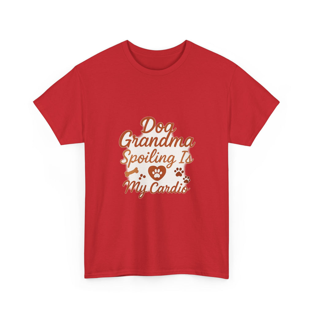 Dog Grandma Spoiling Is My Cardio T-Shirt | Dog Lover Gift | Graphic Tee
