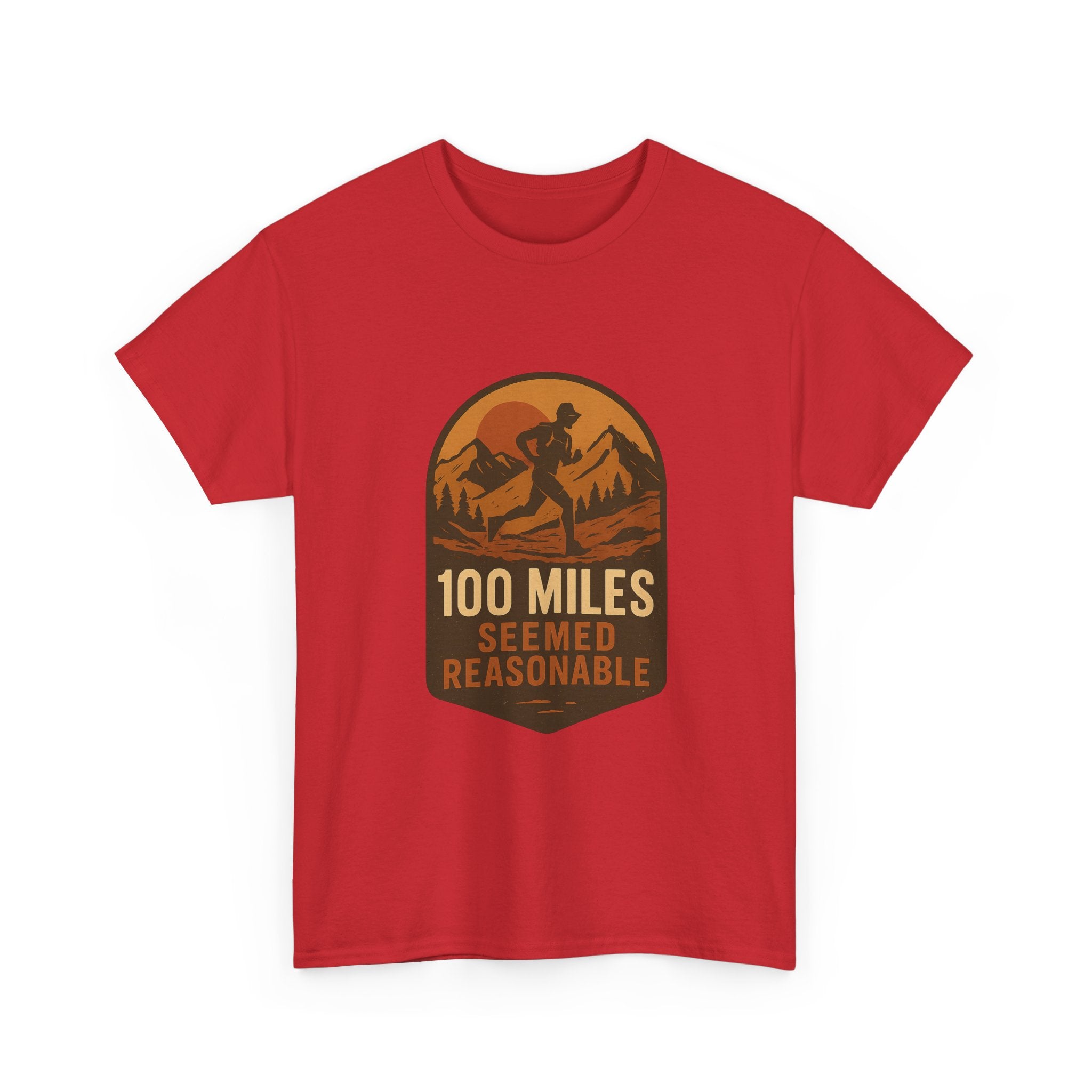 Ultramarathon Runner 100 Miles Seemed Reasonable T-Shirt