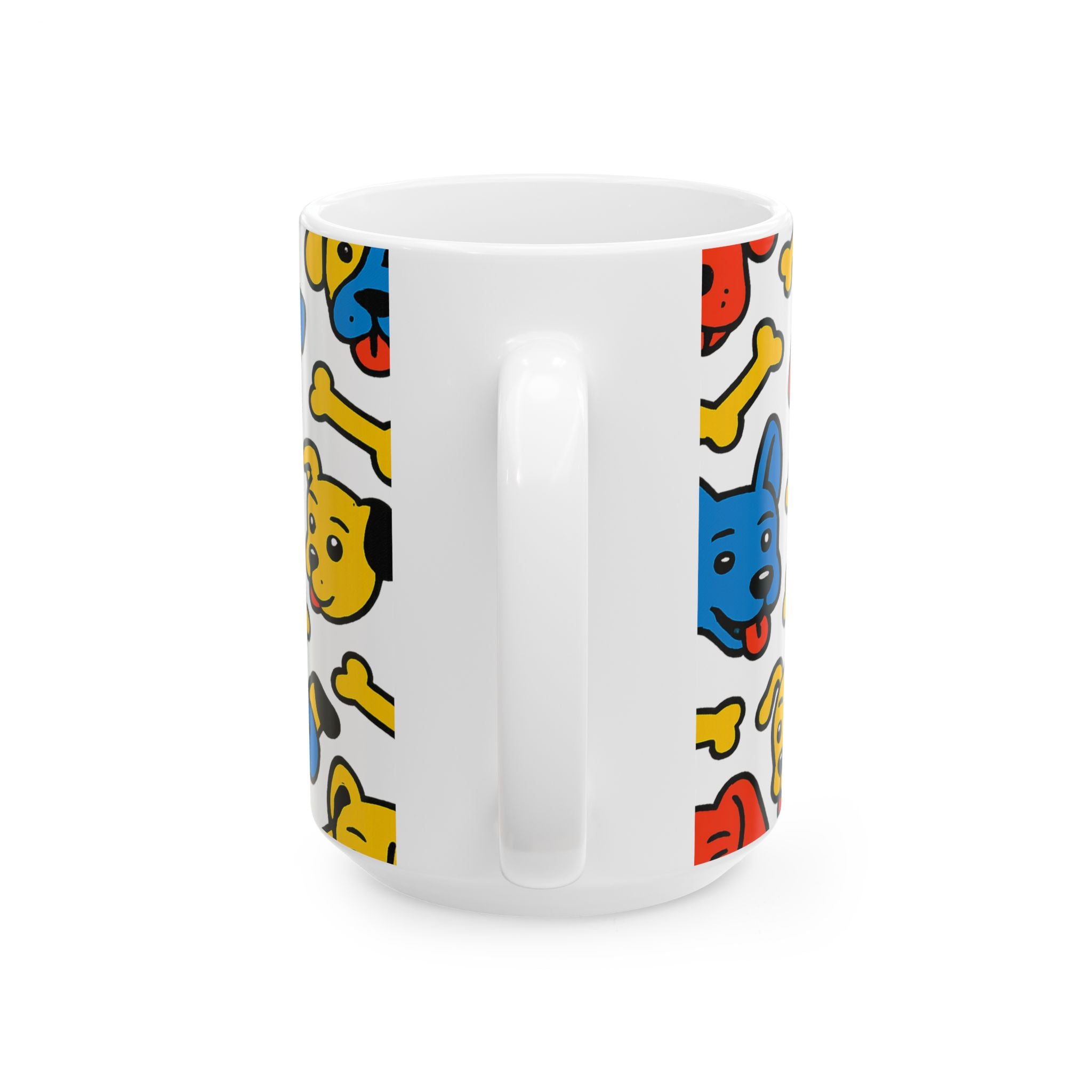 Bold Dogs With Bones Full Wrap Coffee Mug | Dogs Gift | Ceramic Mug