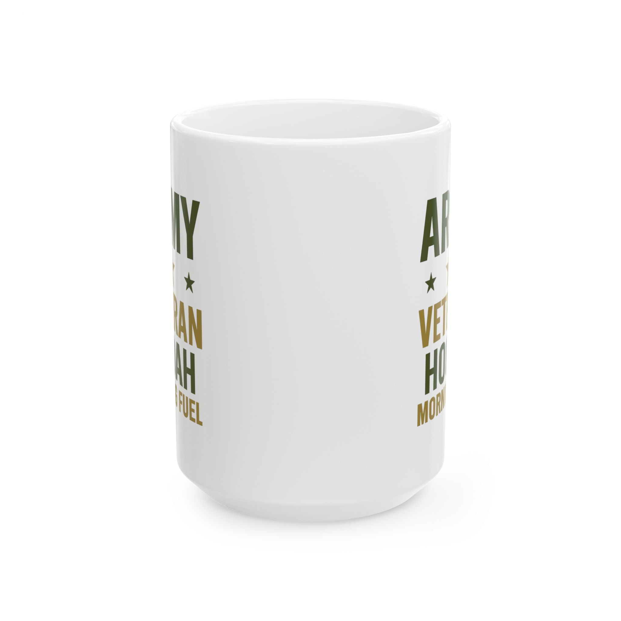 Army Veteran Hooah Morning Fuel Coffee Mug | Veteran Gift | Ceramic Mug