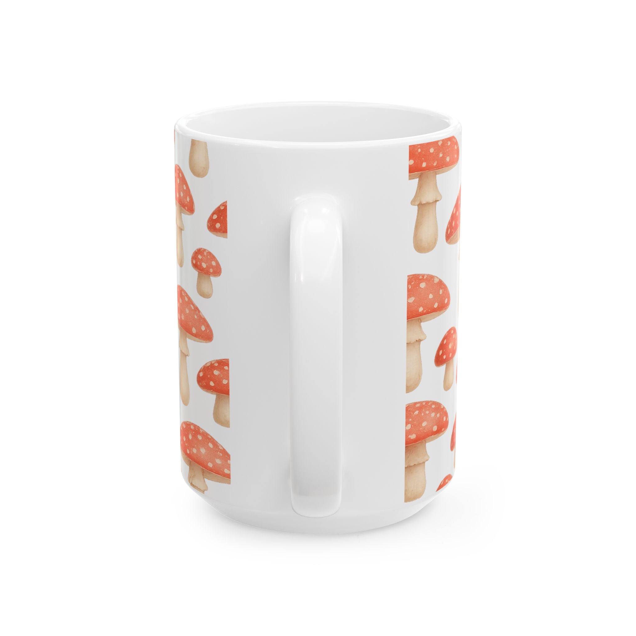 Watercolor Fly Agaric Mushrooms Full Wrap Coffee Mug | Mushrooms Gift | Ceramic Mug