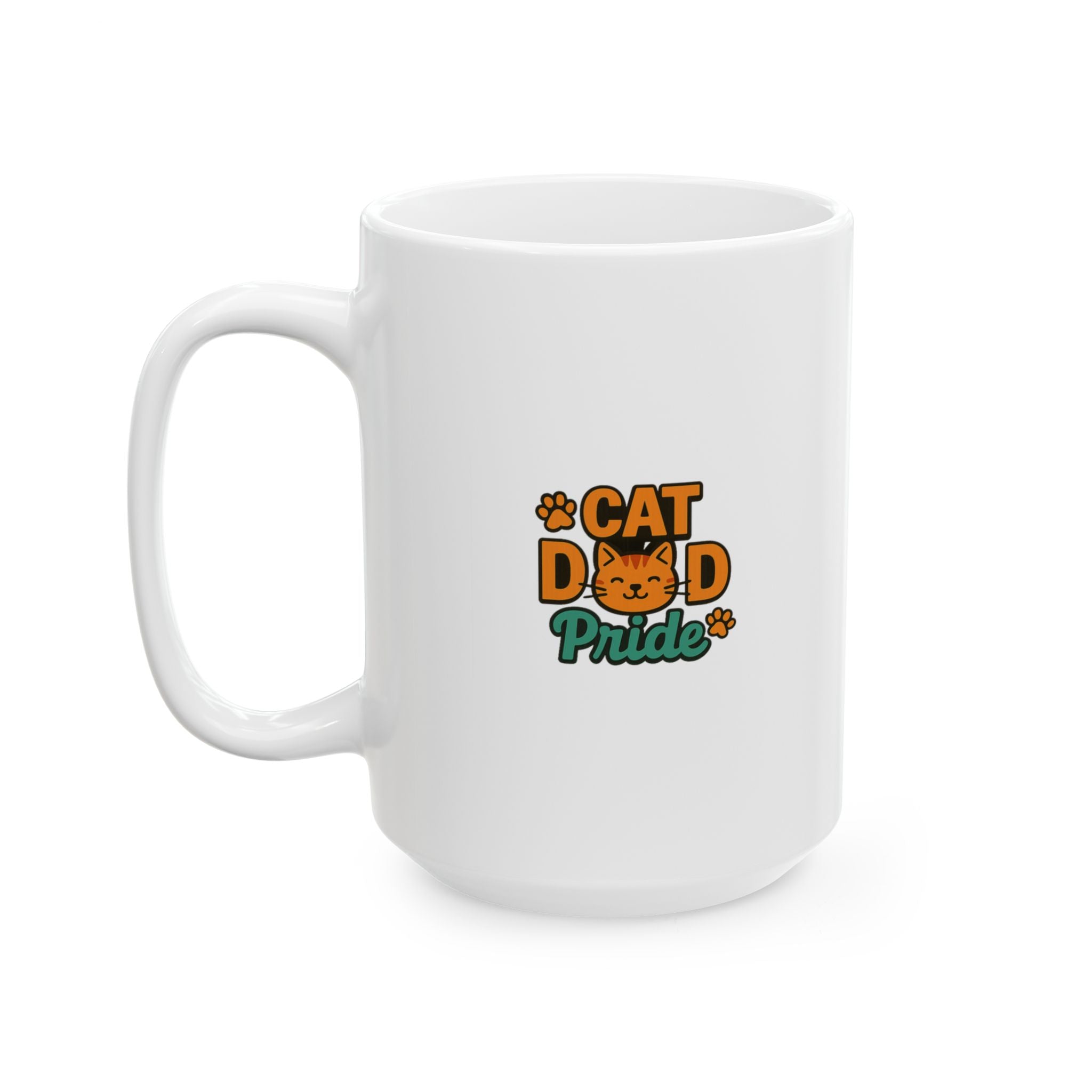 Cat Dad Just Here For The Cats Coffee Mug | Cat Humor Gift | Ceramic Mug