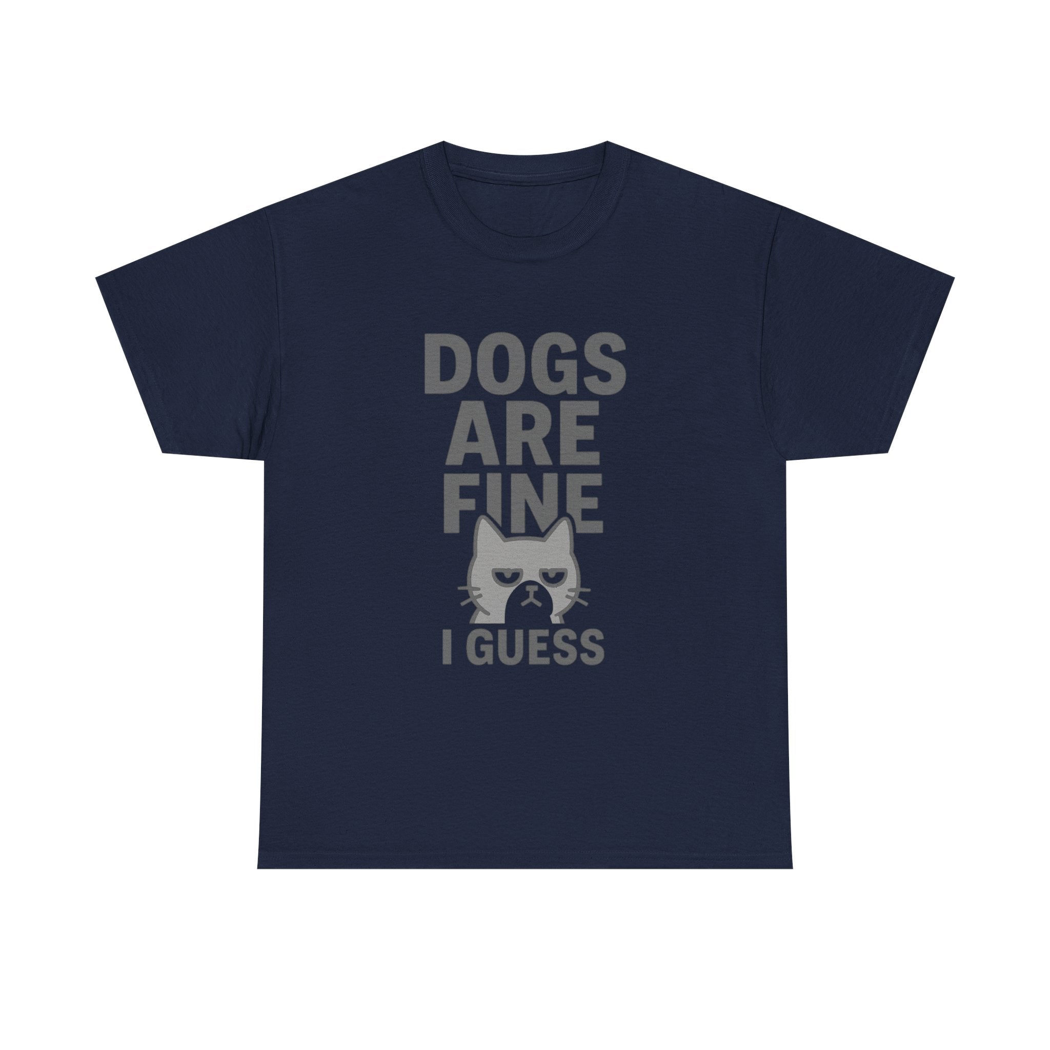Cat Person Dogs Are Fine I Guess T-Shirt | Cat Lover Gift | Graphic Tee