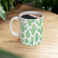 Watercolor Mixed Cactus Collection Full Wrap Coffee Mug | Cactus Gift | Ceramic Mug