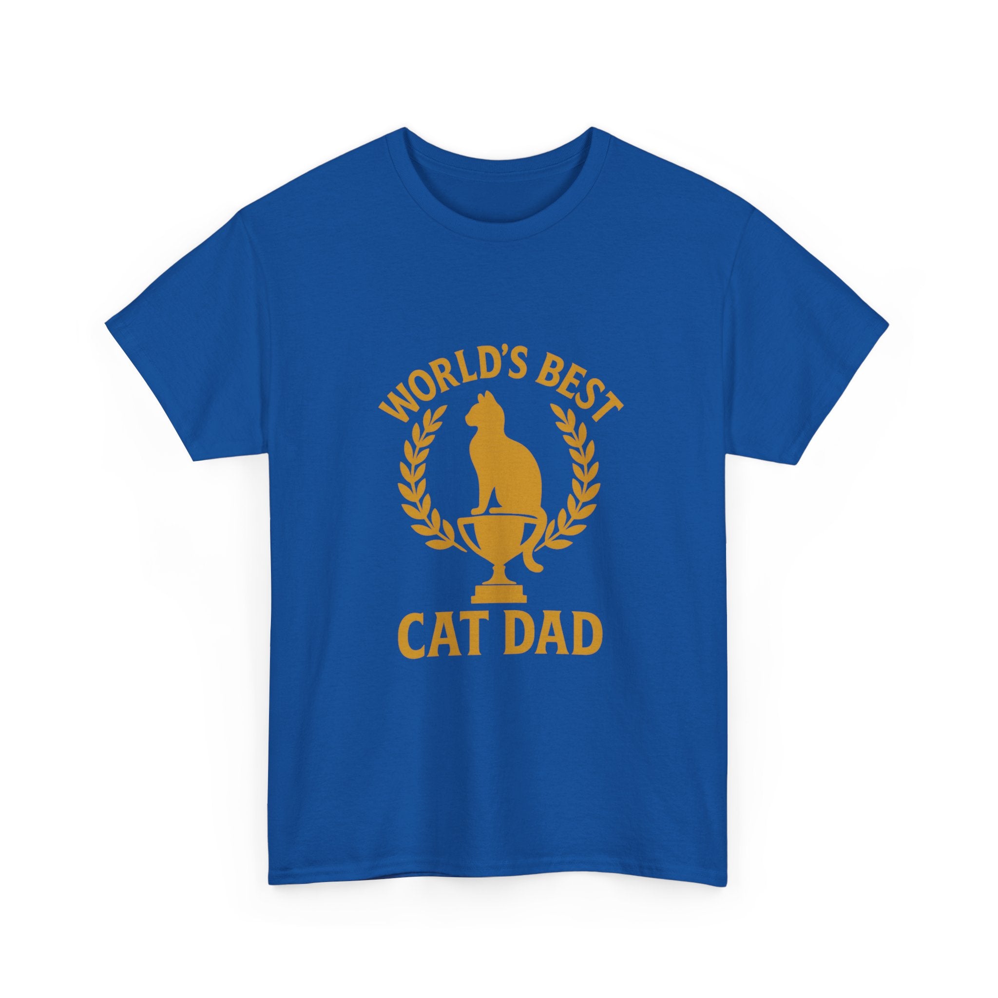 Worlds Best Cat Dad Feline T-Shirt | Cat Lover Gift | Graphic Tee
