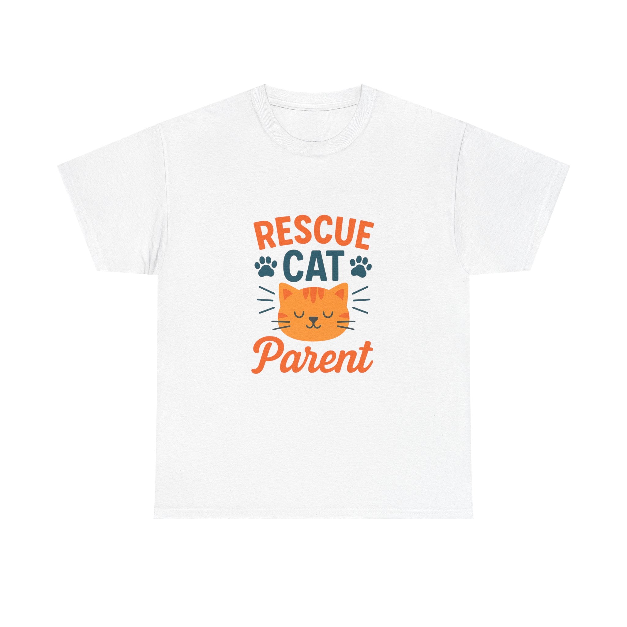 Proud Rescue Cat Parent T-Shirt | Shelter Adoption Gift | Graphic Tee