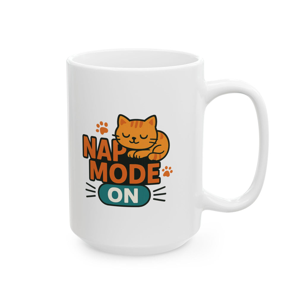 Nap Queen Cat Life Goals Coffee Mug | Cat Napper Gift | Ceramic Mug