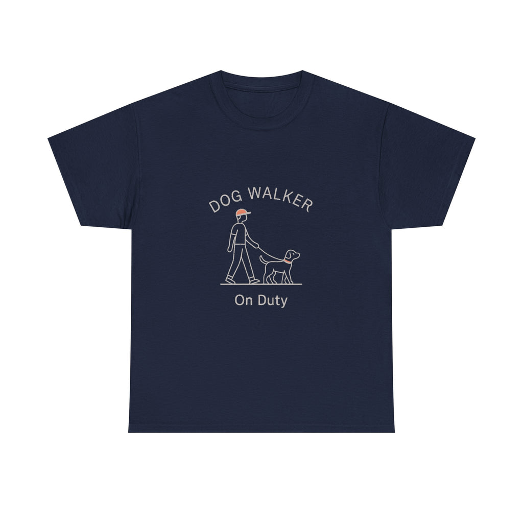 My Dog Walks Me T-Shirt | Funny Dog Owner Humor | Graphic Tee