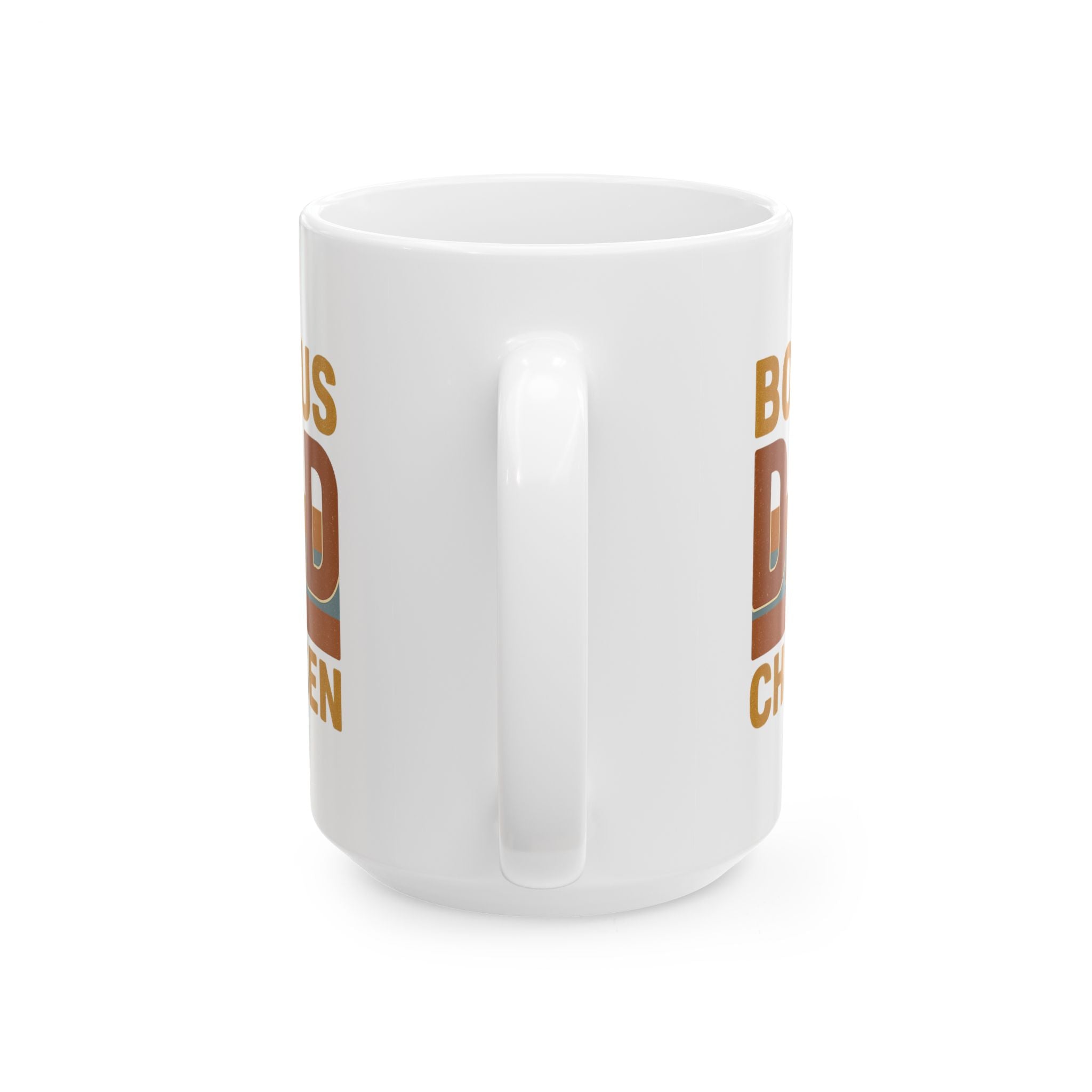 Bonus Dad Real Love No Bio Required Coffee Mug | Blended Family Humor | Ceramic Mug