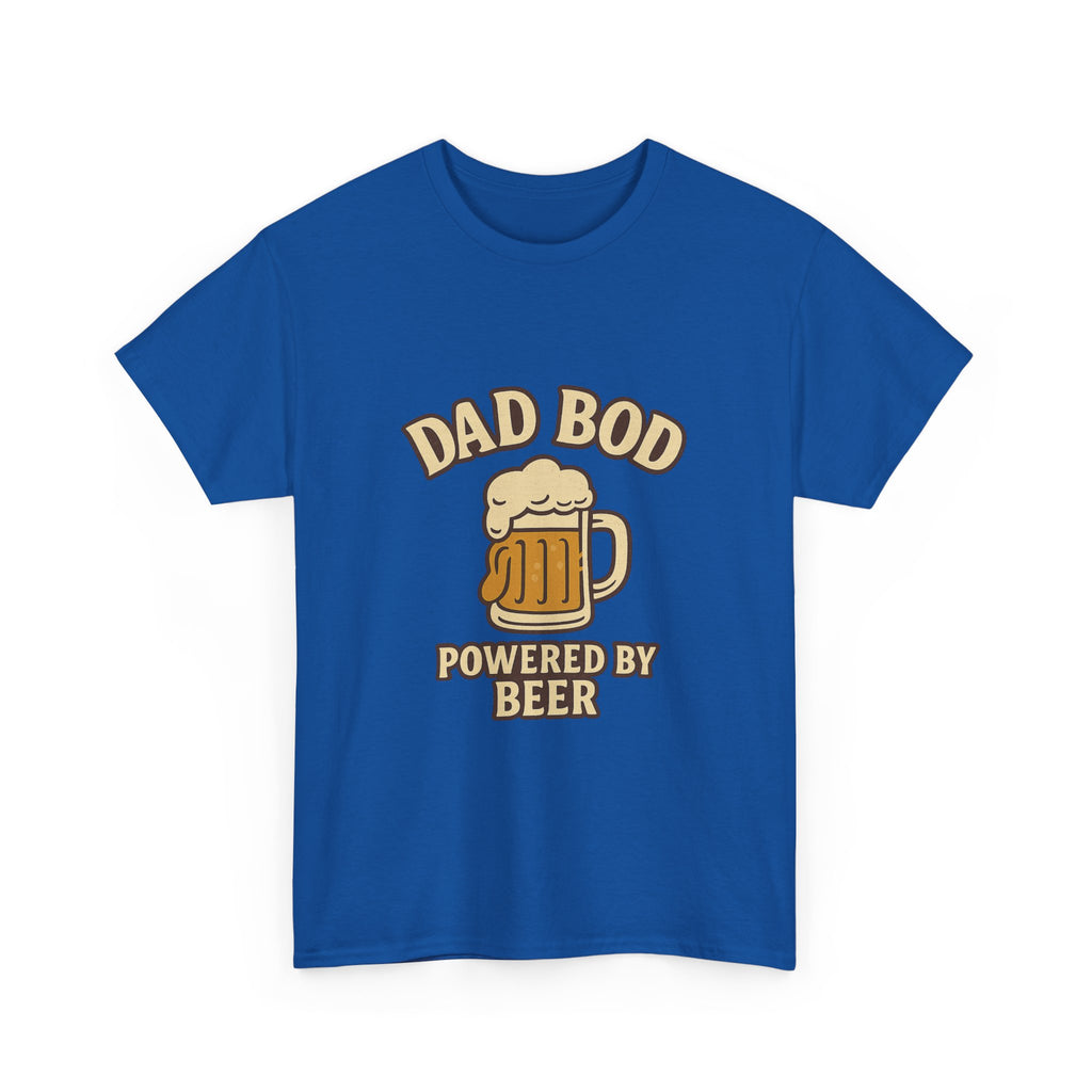 Dad Bod Powered By Beer Father T-Shirt | Gift for Dad | Graphic Tee