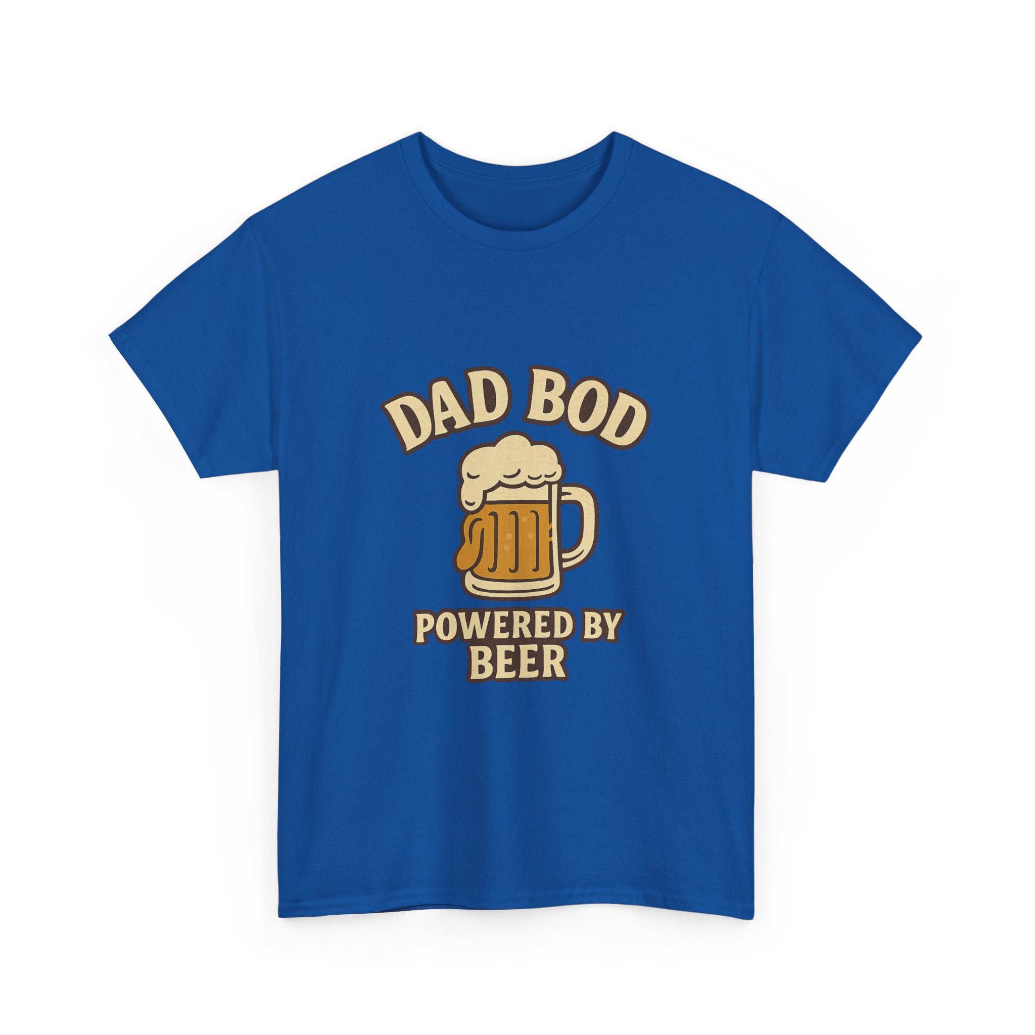 Dad Bod Powered By Beer Father T-Shirt | Gift for Dad | Graphic Tee