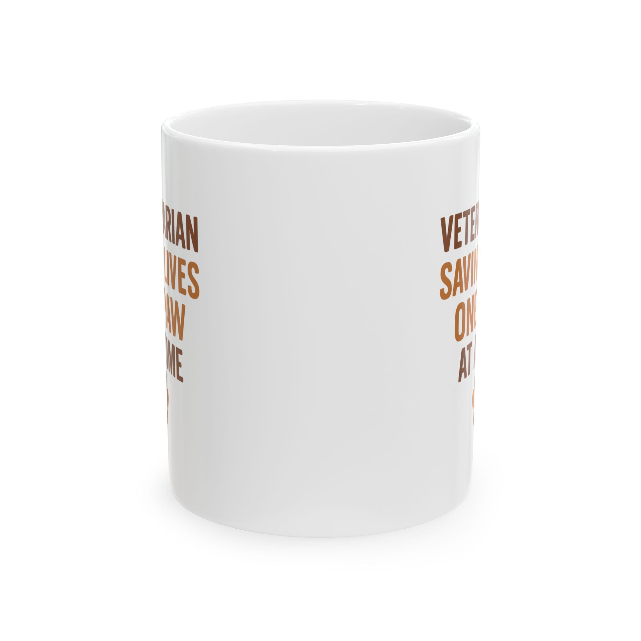 Veterinarian Saving Lives One Paw At A Time Coffee Mug | Unique Gift | Ceramic Mug