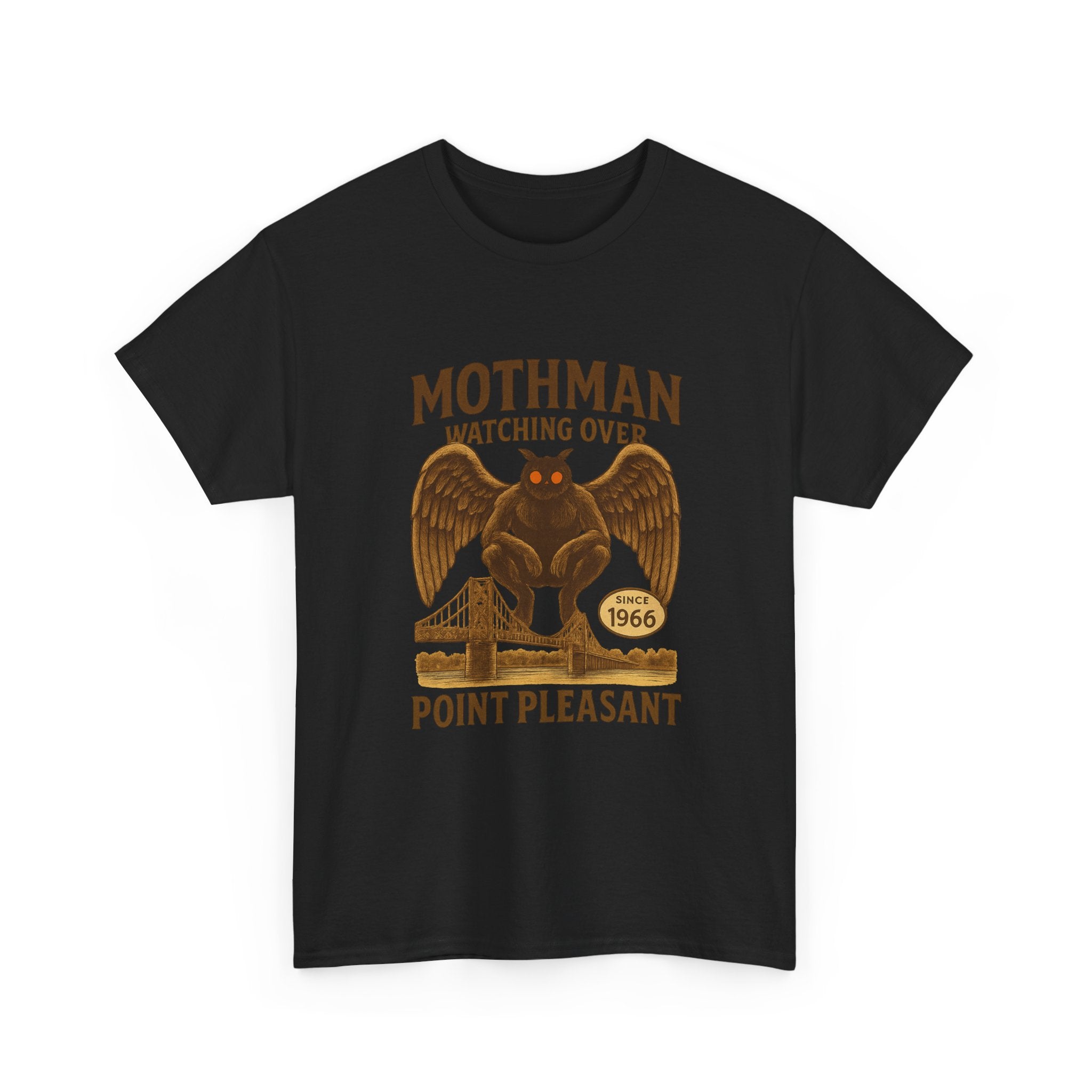 Mothman Watching Over Point Pleasant Since 1966 T-Shirt | Unique Gift | Graphic Tee