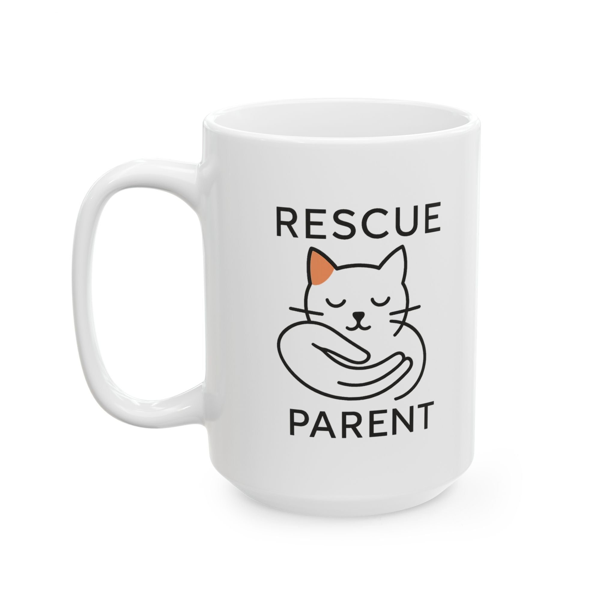 Rescue Cat Mom Proud Of It Coffee Mug | Rescue Pet Gift | Ceramic Mug