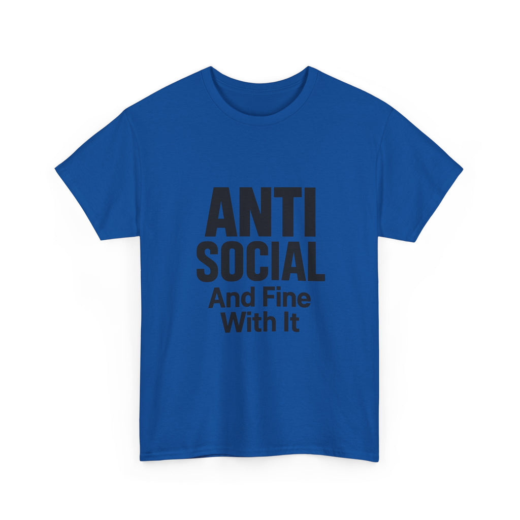 Professionally Anti Social T-Shirt | Introvert Humor Gift | Graphic Tee