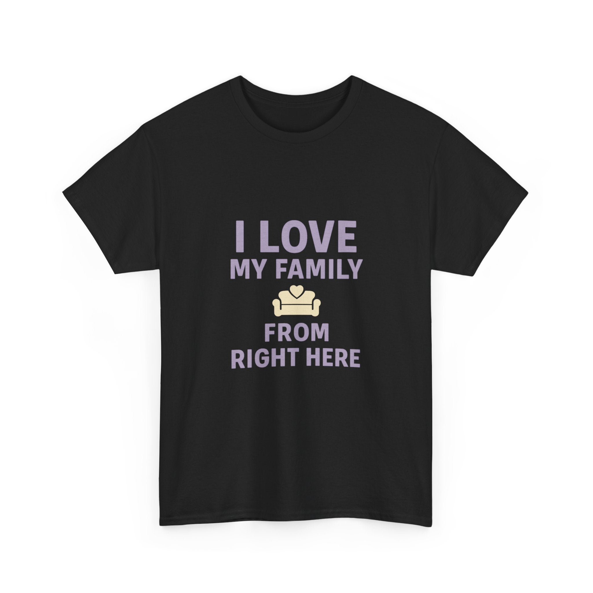Introverted Mom I Love My Family From Right Here T-Shirt | Gift for Mom | Graphic Tee