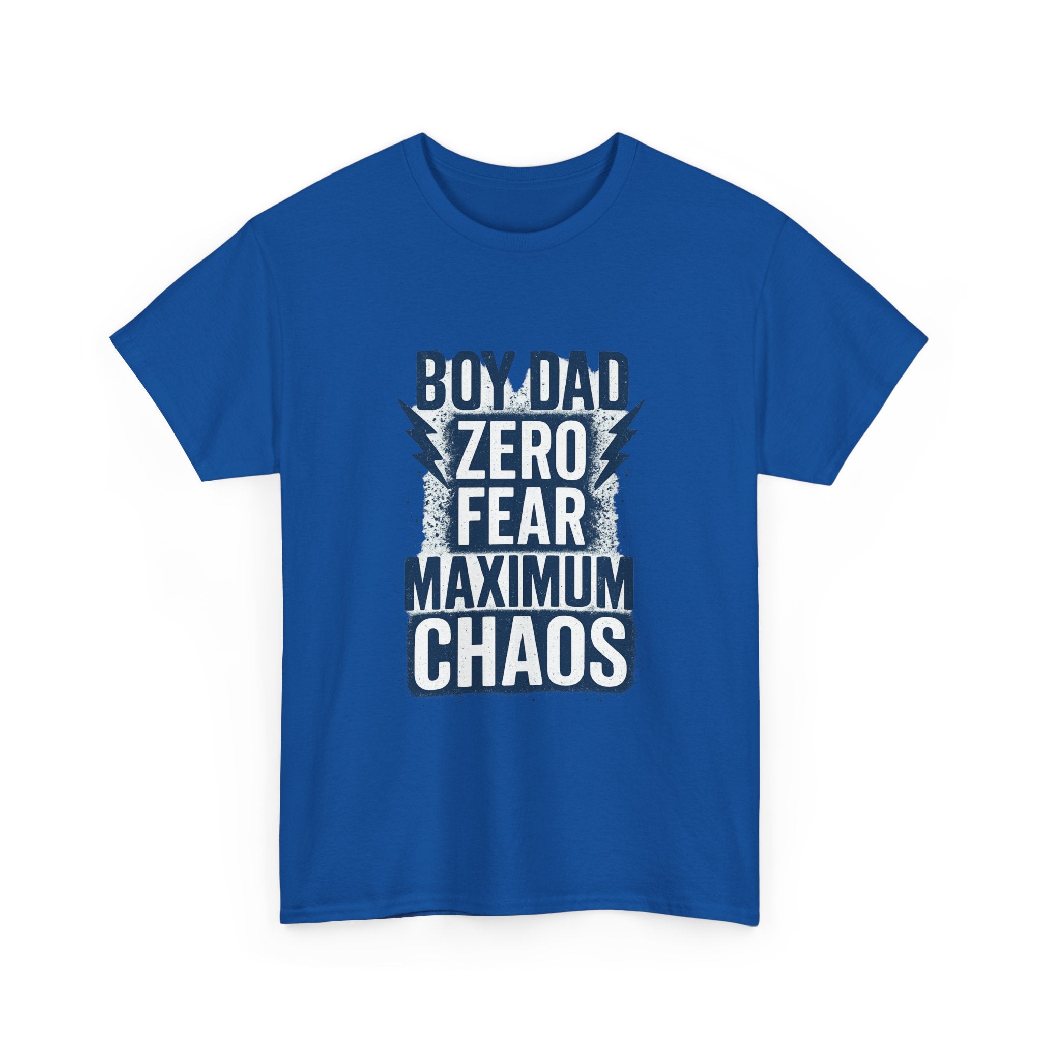 Boy Dad Zero Fear Maximum Chaos T-Shirt | Gift for Dad | Graphic Tee