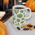 Botanical Desert Garden Succulents Pattern Coffee Mug | Cactus Lover Gift | Ceramic Mug