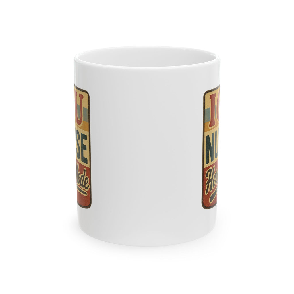 Intensive Care Nurse Fueled By Coffee Coffee Mug | ICU Nurse Humor | Ceramic Mug