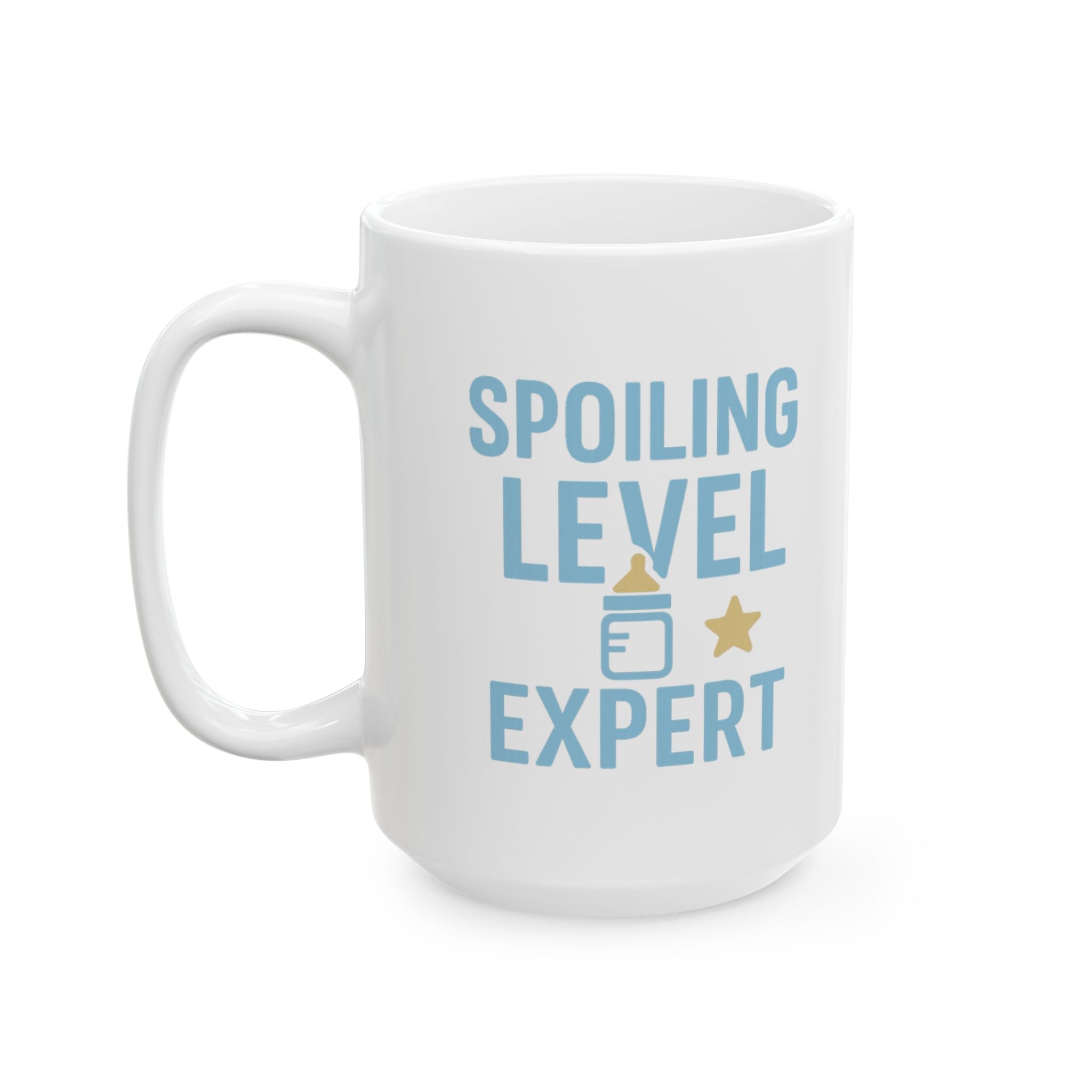 New Grandparents Spoiling Level Expert Coffee Mug | Gift for Grandpa | Ceramic Mug