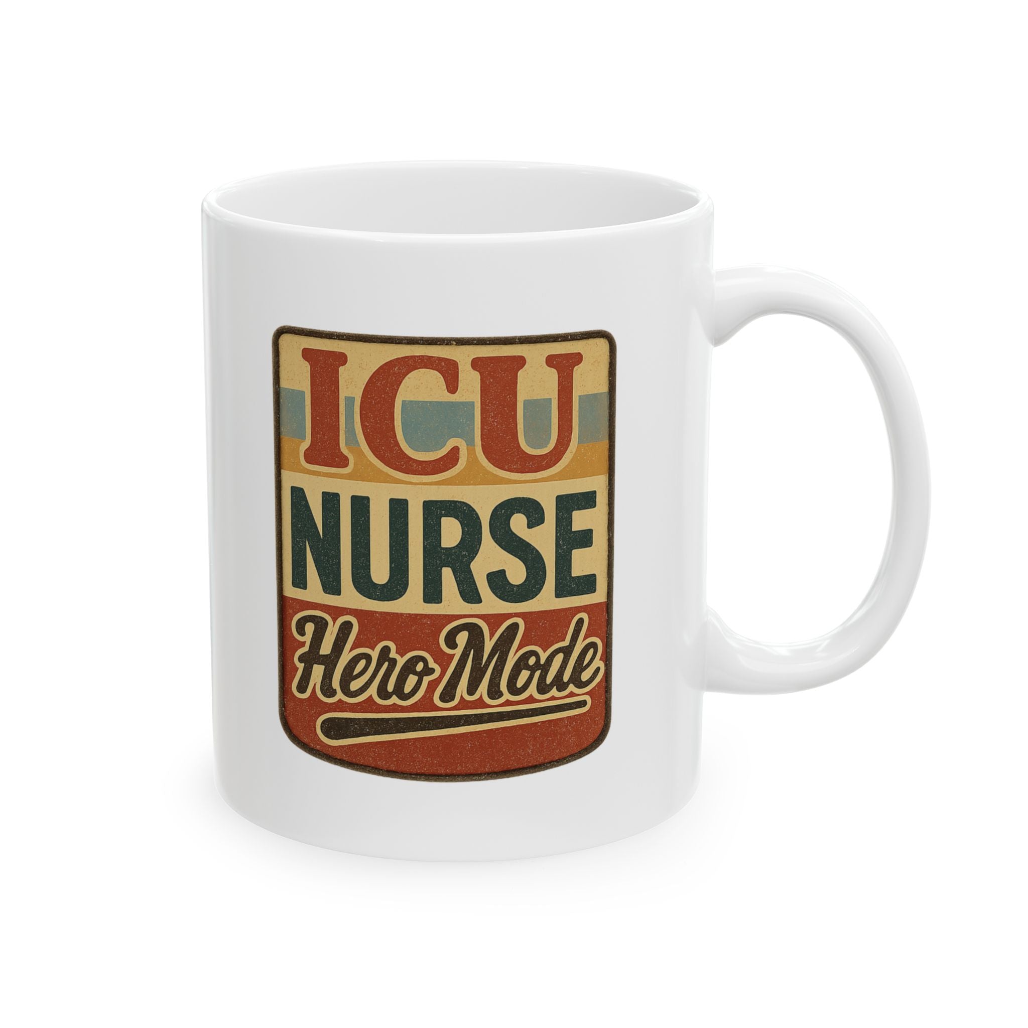 Intensive Care Nurse Fueled By Coffee Coffee Mug | ICU Nurse Humor | Ceramic Mug