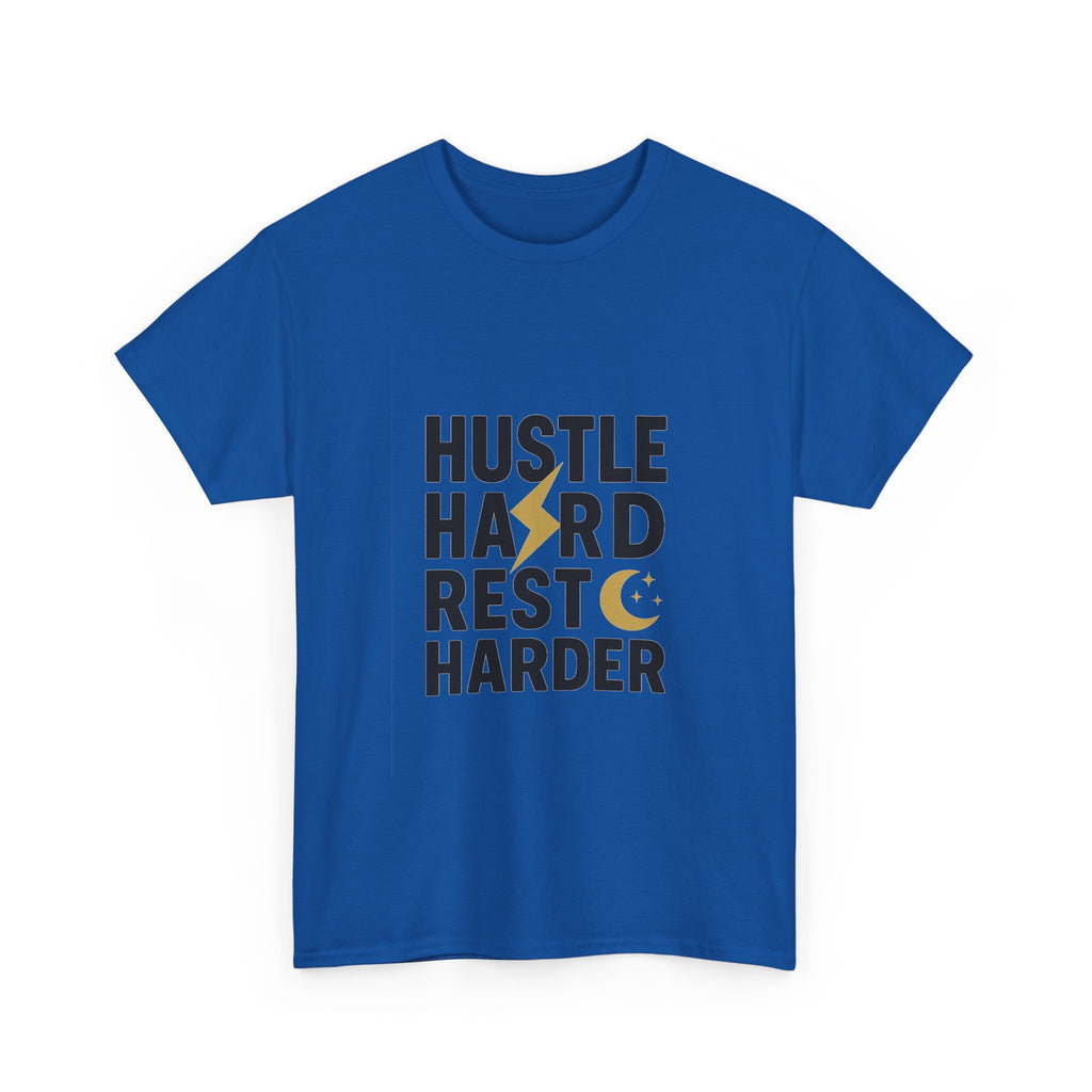 Hustle Hard Rest Harder T-Shirt | Unique Gift | Graphic Tee