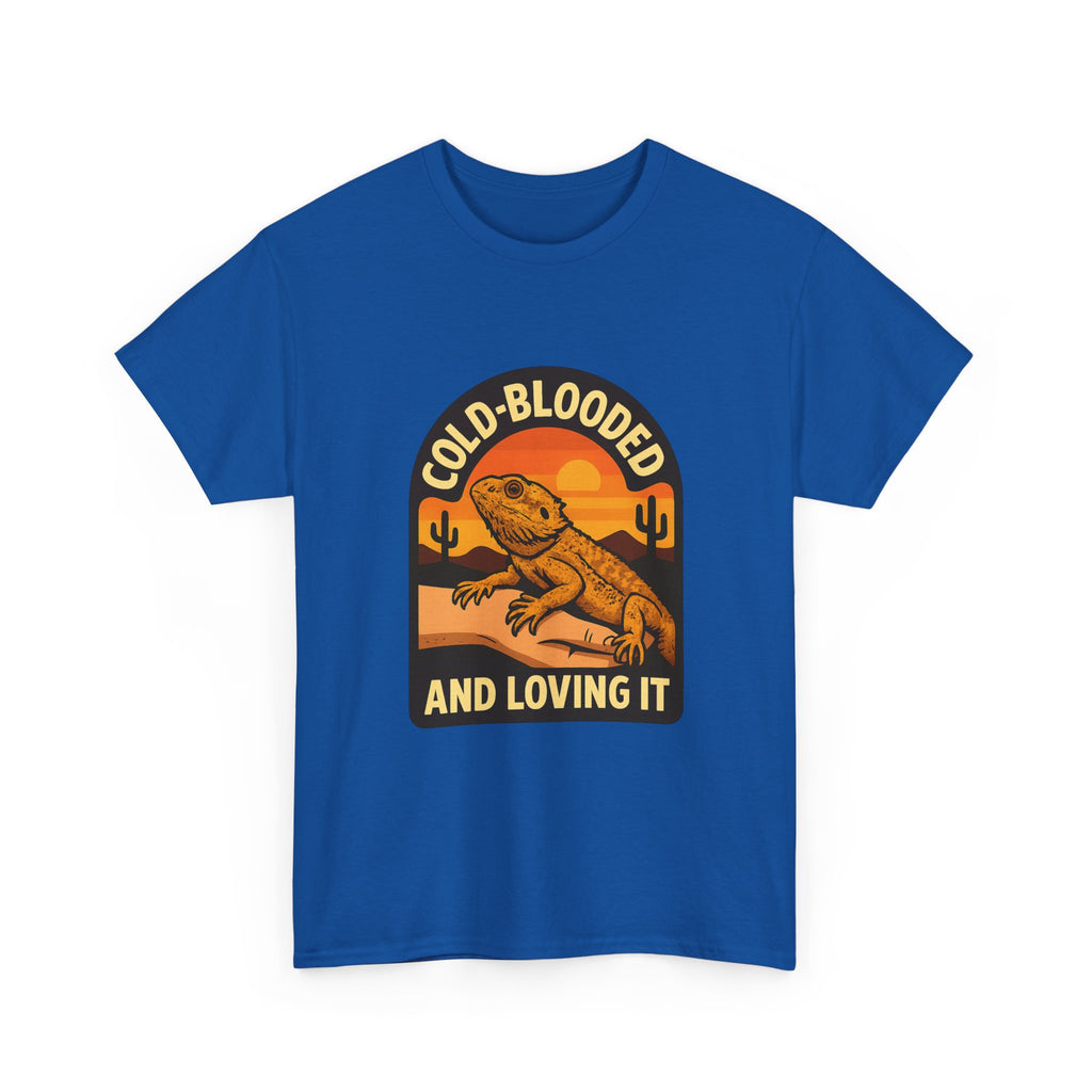 Bearded Dragon Dad Cold-Blooded And Loving It T-Shirt
