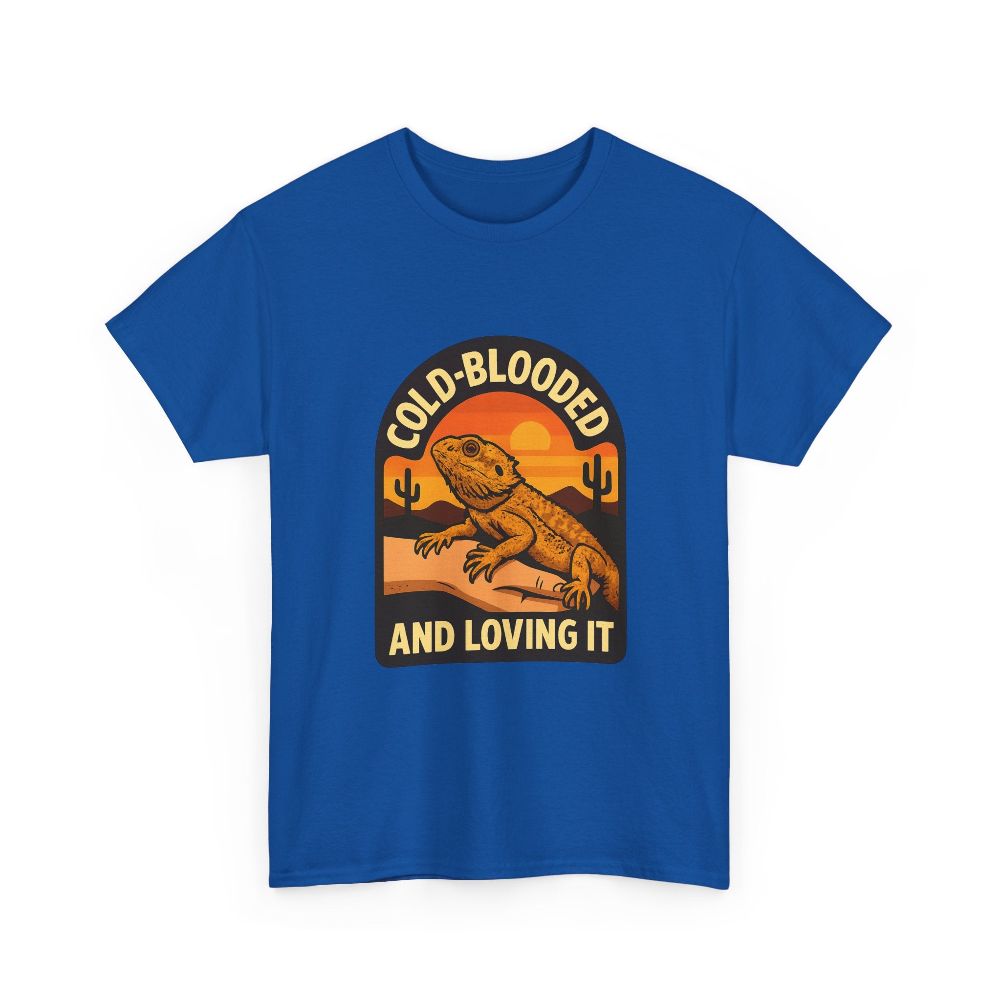 Bearded Dragon Dad Cold-Blooded And Loving It T-Shirt