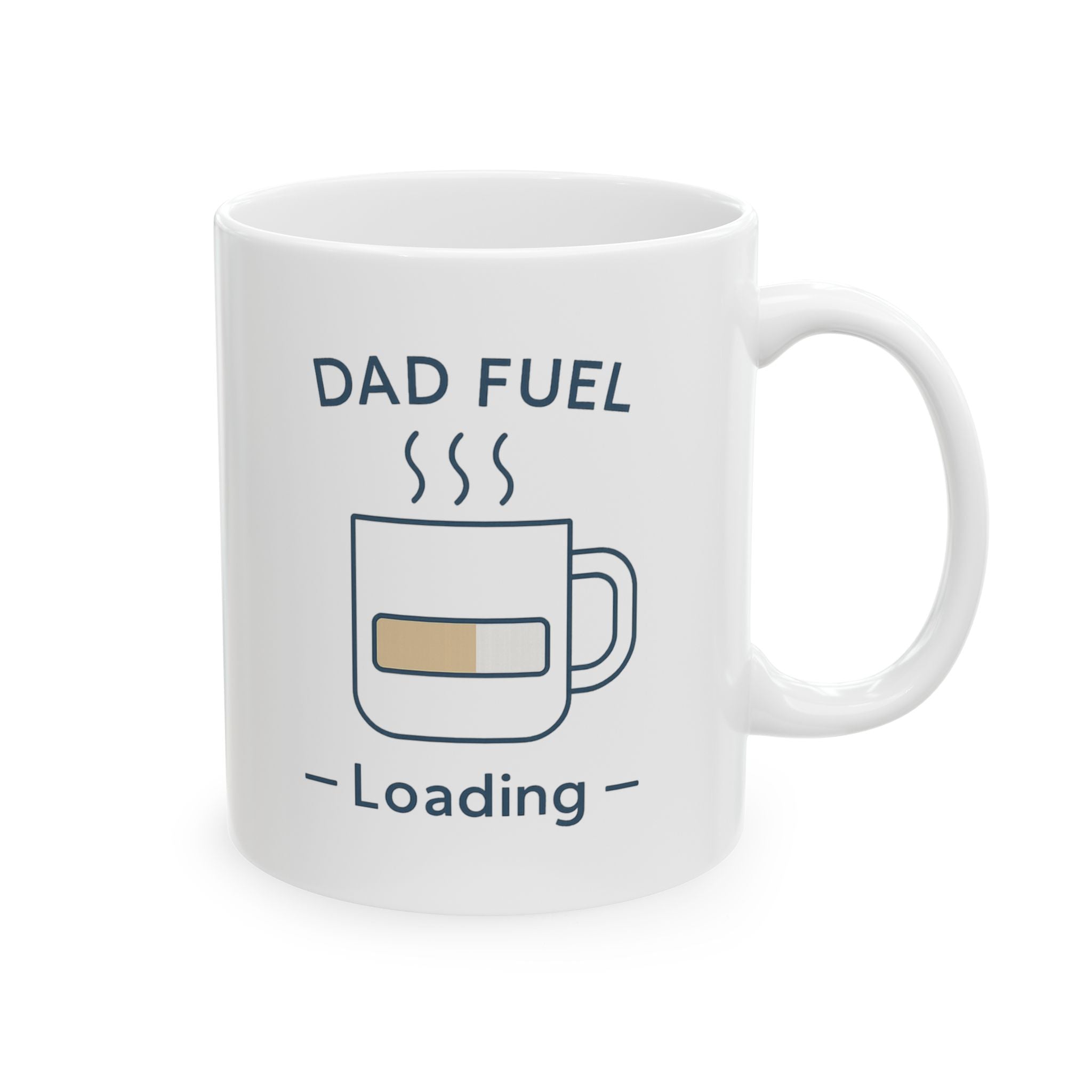 Dad Fuel Loading Coffee Mug | Dad Coffee Gift | Ceramic Mug