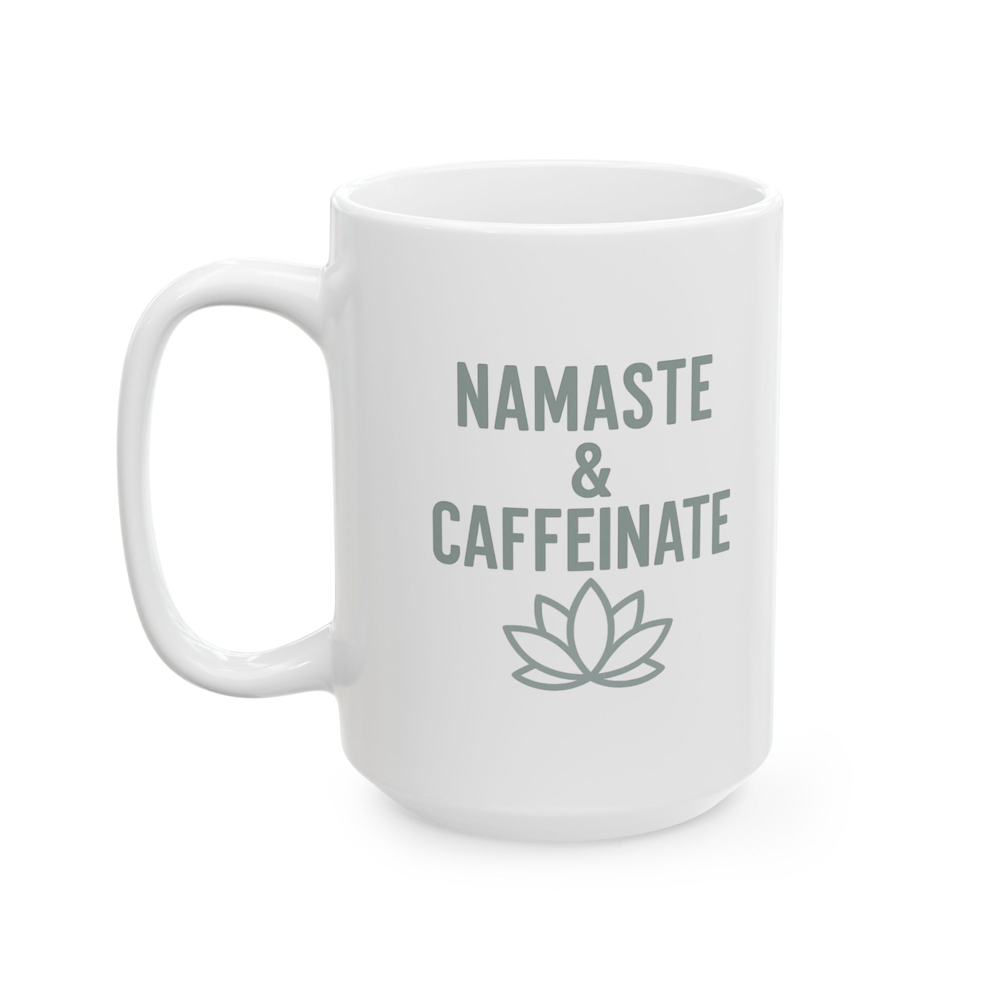 Yoga Instructor Namaste And Caffeinate Coffee Mug | Yoga Lover Gift | Ceramic Mug