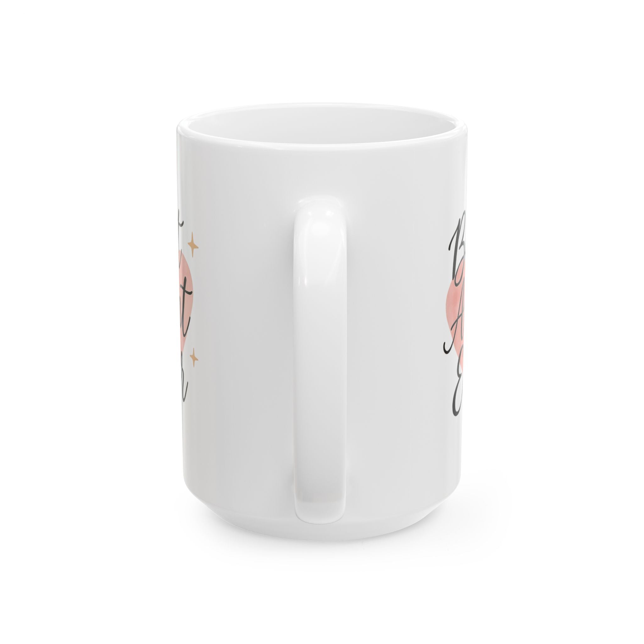 Best Aunt Ever Heart Coffee Mug | Unique Gift | Ceramic Mug