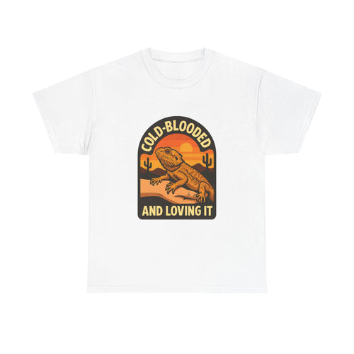 Bearded Dragon Dad Cold-Blooded And Loving It T-Shirt