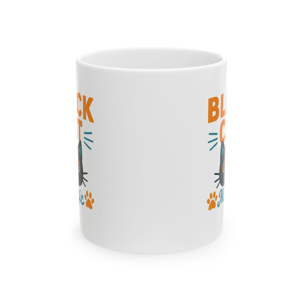 My Black Cat Owns My Soul Coffee Mug | Funny Cat Lover | Ceramic Mug