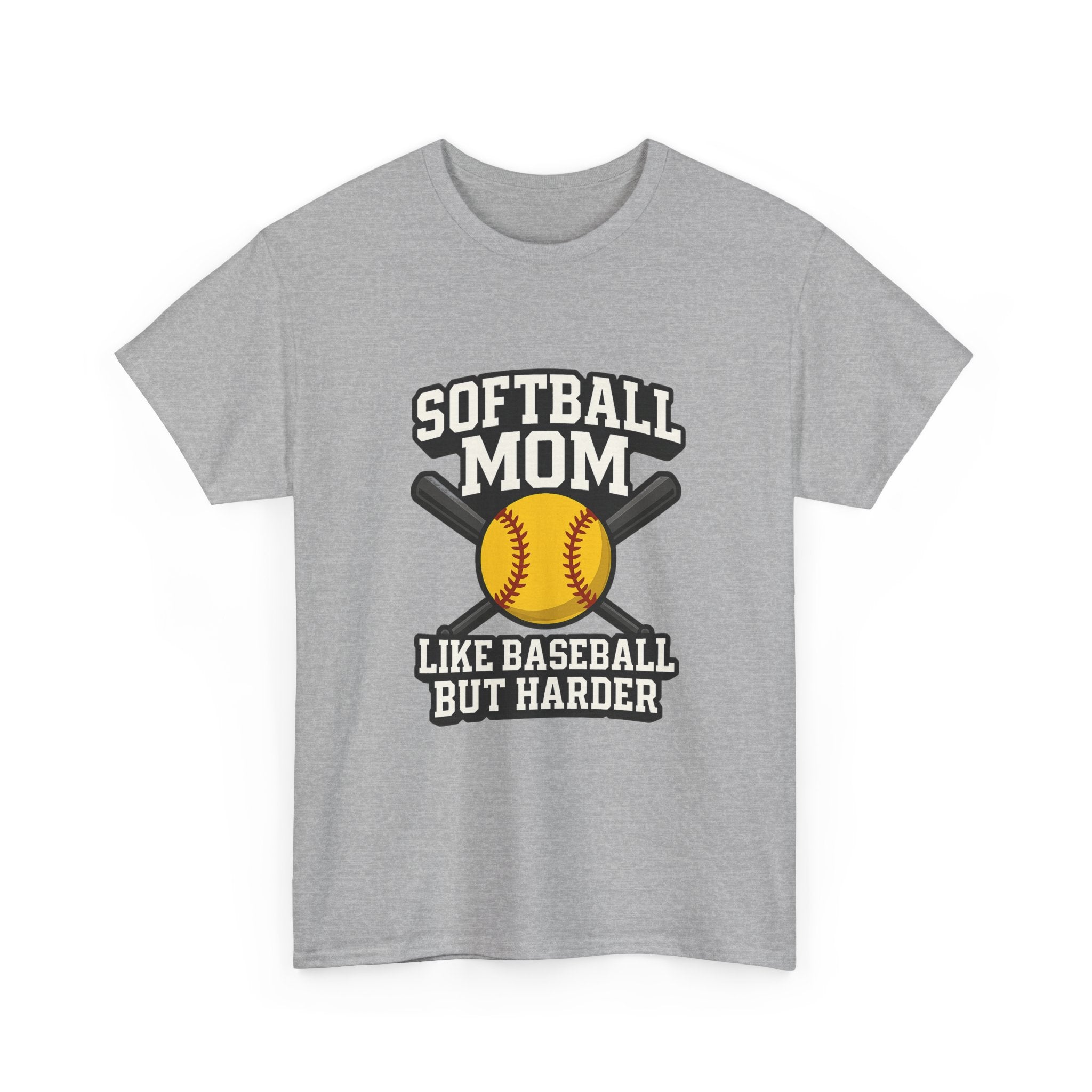 Softball Mom Like Baseball But Harder T-Shirt | Gift for Mom | Graphic Tee
