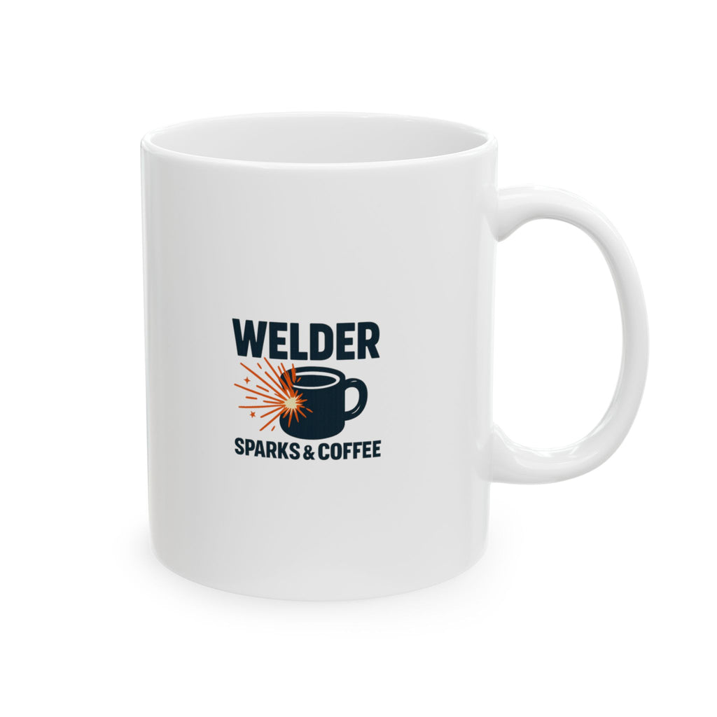 Welder Sparks And Coffee Coffee Mug | Coffee Lover Gift | Ceramic Mug
