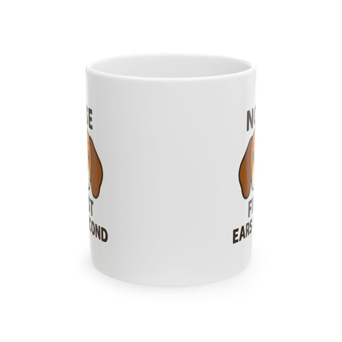 Beagle Dad Nose First Ears Second Coffee Mug | Gift for Dad | Ceramic Mug