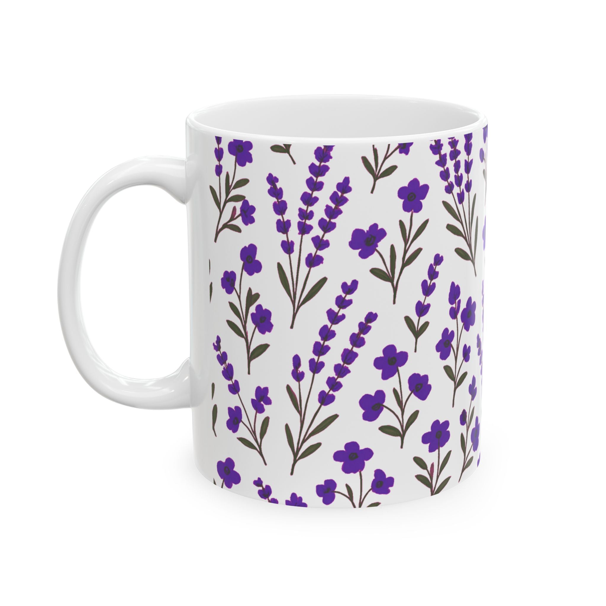 Purple Lavender Coffee Mug | Unique Gift | Ceramic Mug